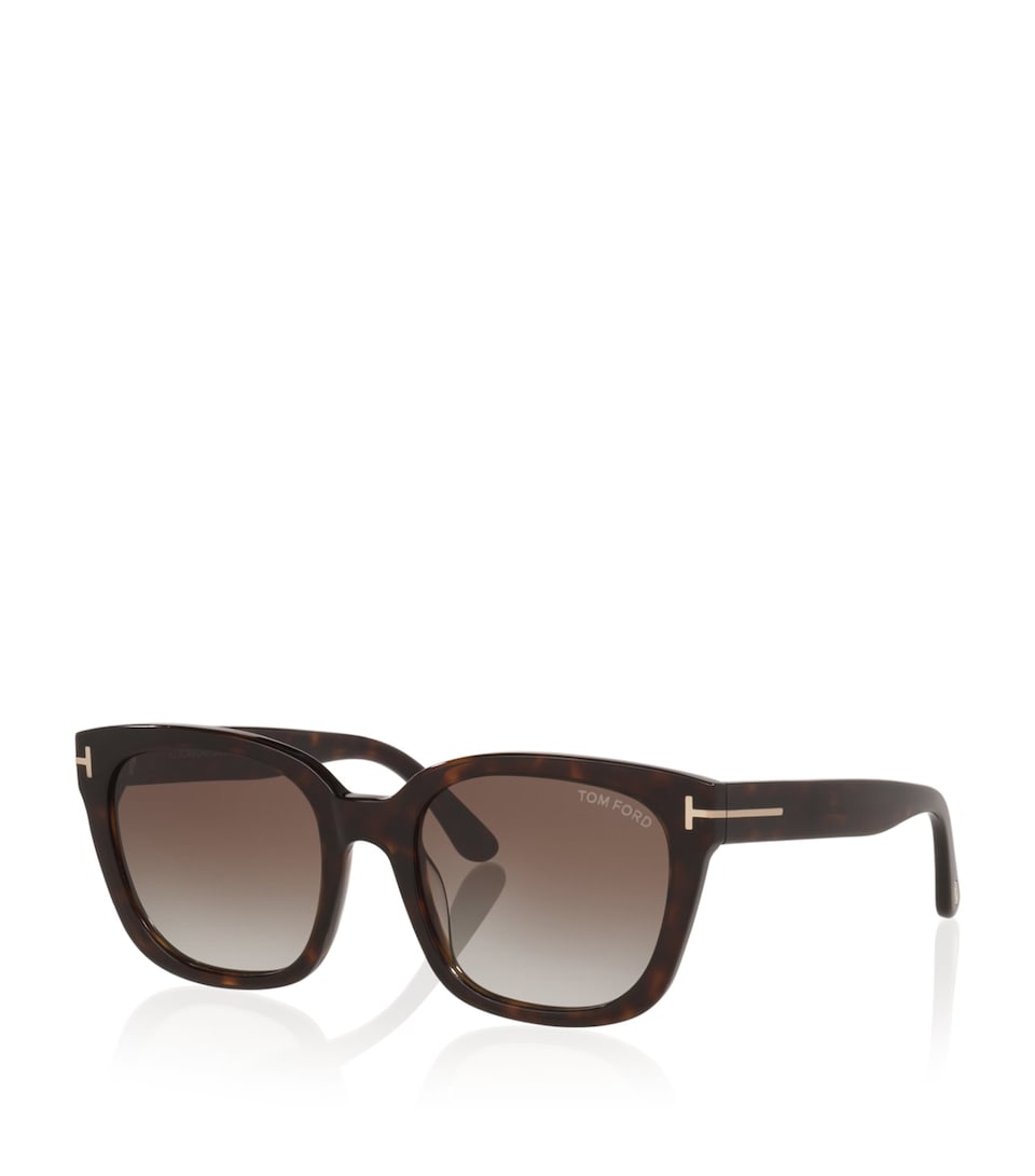 TOM FORD Haylay Square Sunglasses Brown