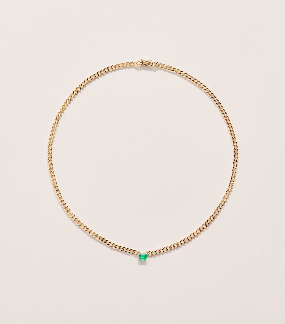 Anita Ko Yellow Gold and Emerald Choker Yellow Gold