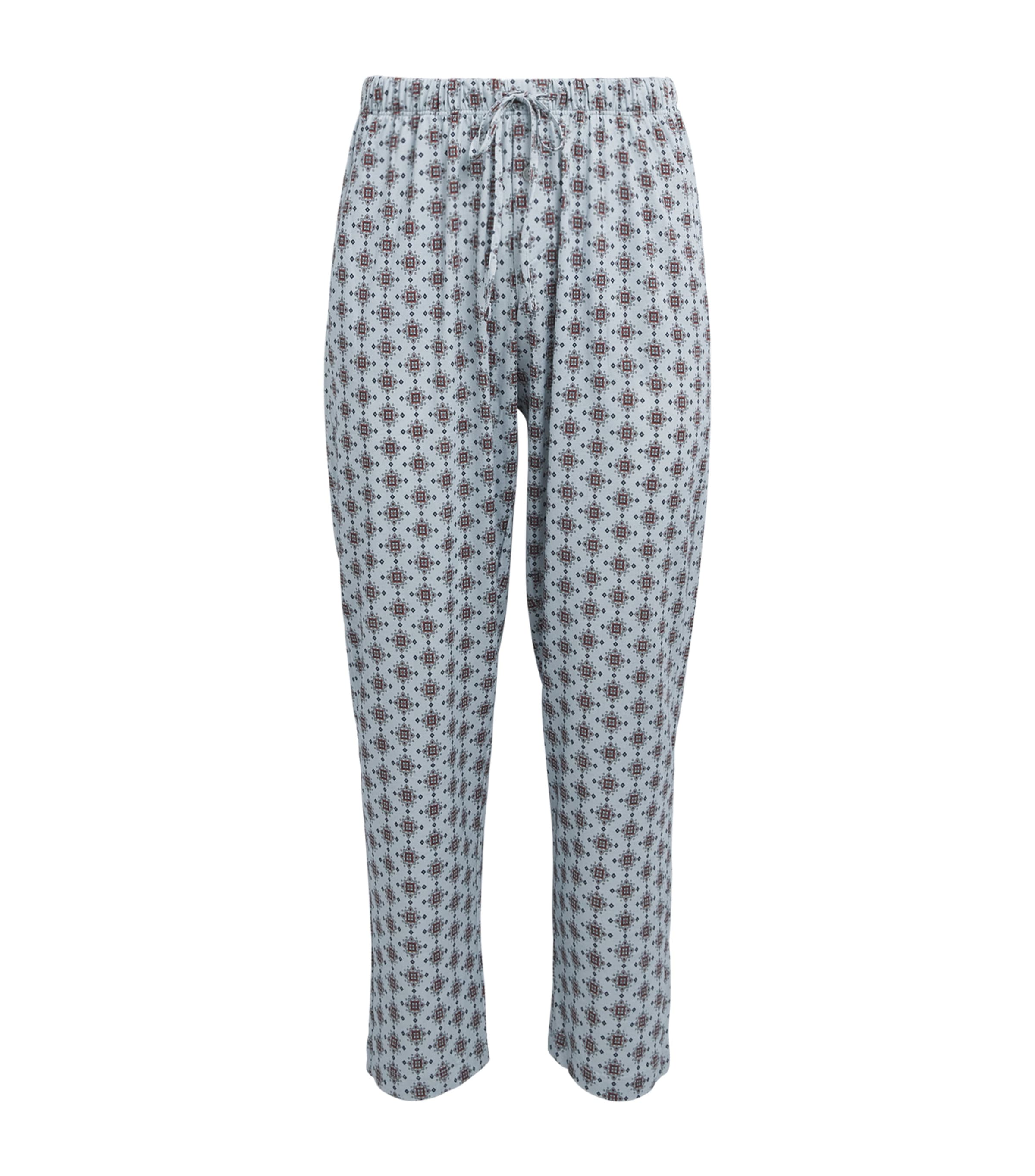 Hanro Mens Cotton Night & Day Lounge Trousers Celestial