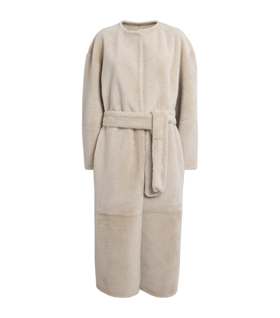 Shearling Shea Belted Coat