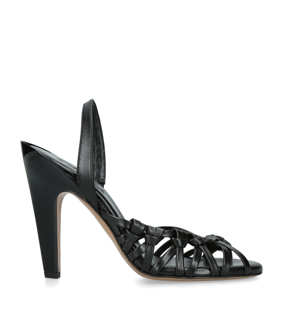 Chloé Leather Estra Slingback Pumps 100 Black