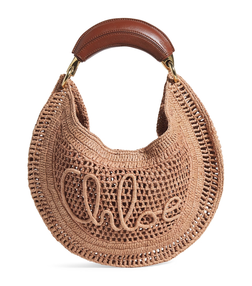 Raffia Summer Banana Shoulder Bag