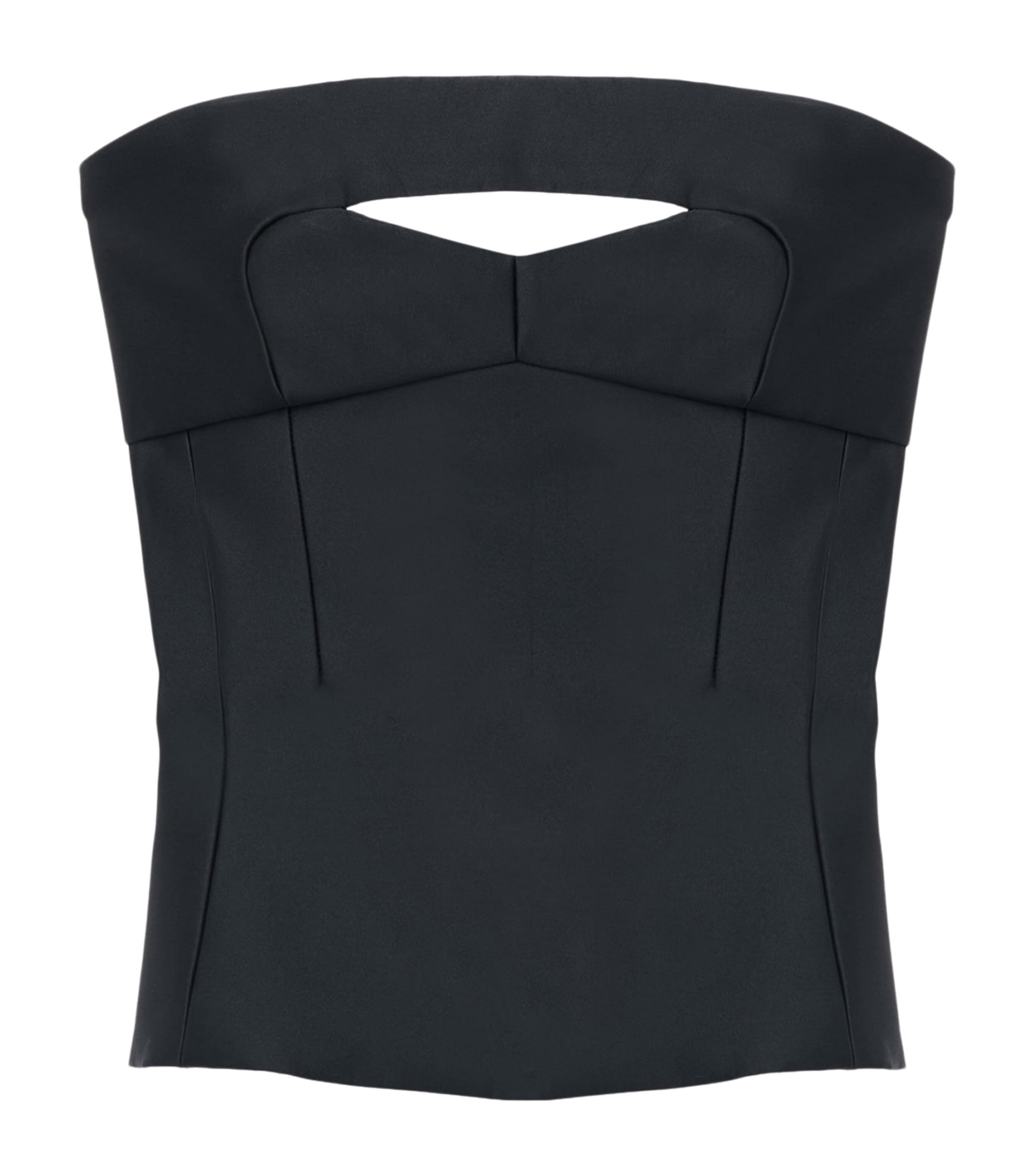 McQueen Womens Cut-Out Corset Top