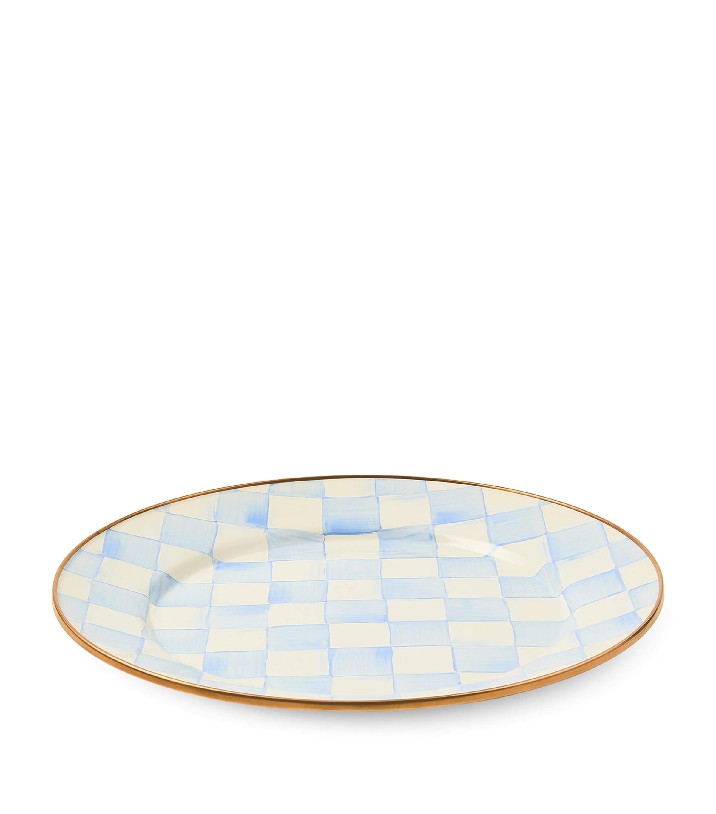 MacKenzie-Childs Sky Check Dinner Plate (25.5cm) Blue