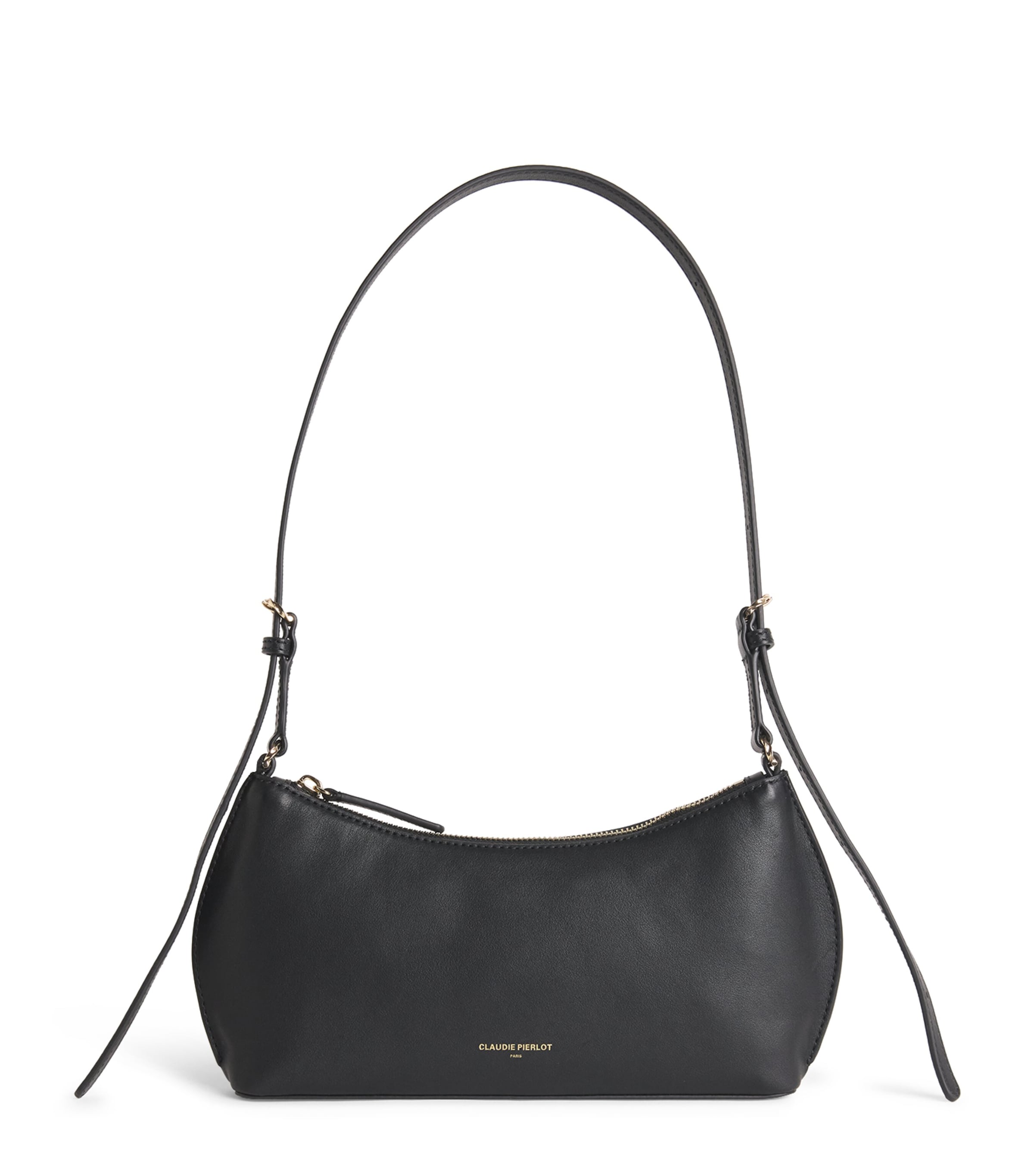Claudie Pierlot Leather Shoulder Bag Black