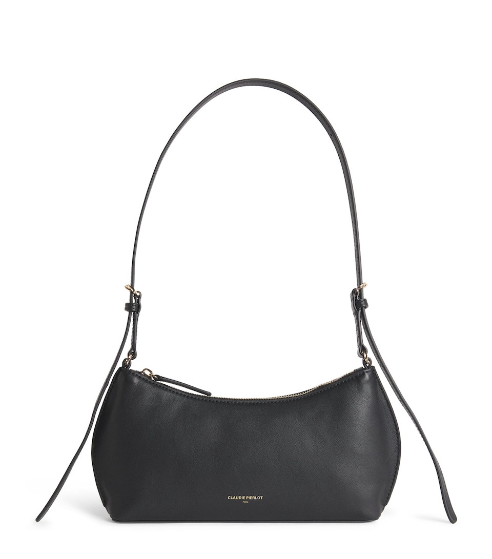 Claudie Pierlot Leather Shoulder Bag Black