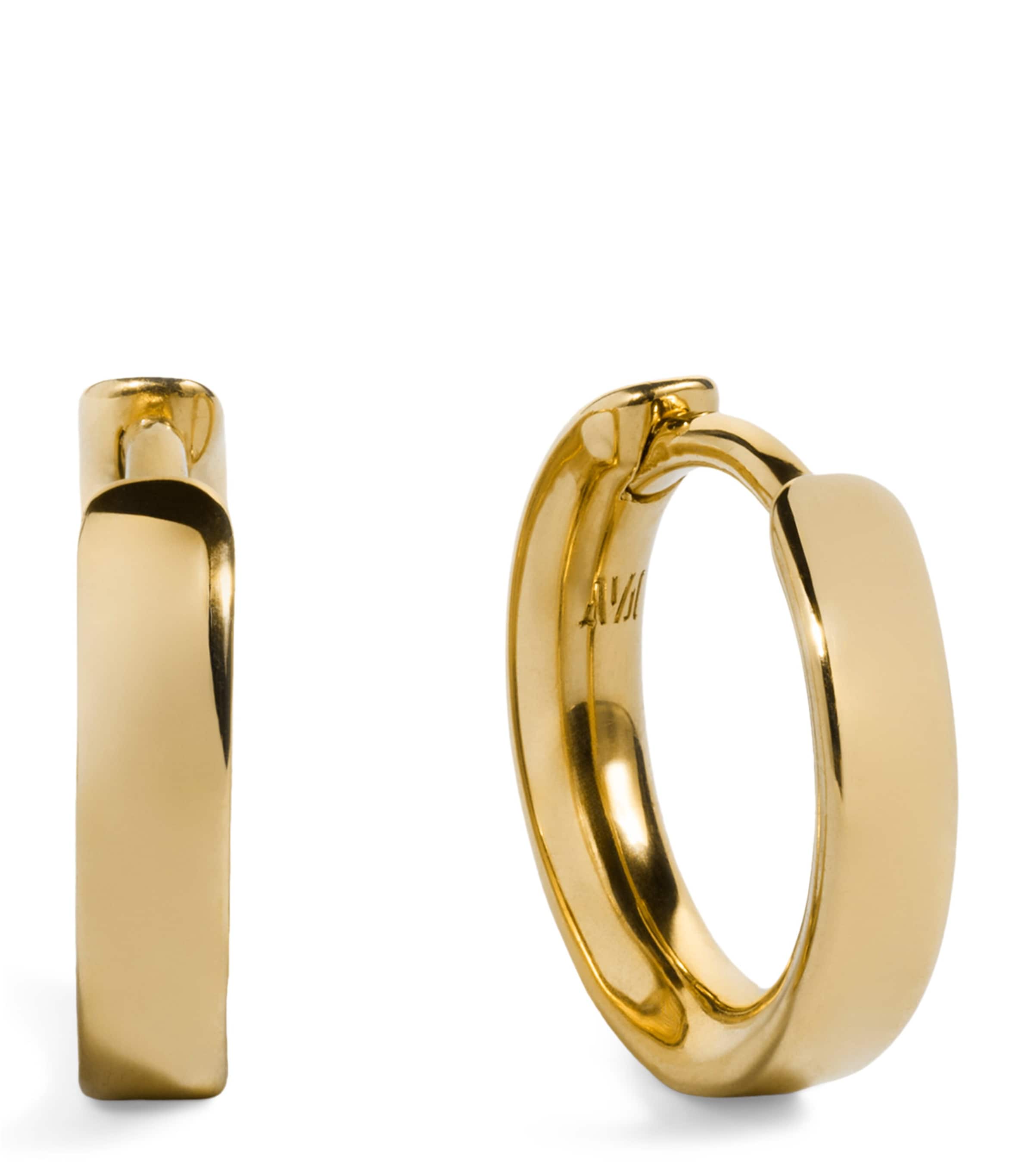 Monica Vinader Gold Vermeil Huggie Hoop Earrings Gold