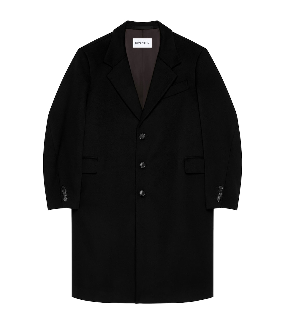 Wool-Blend Couture Seam Coat