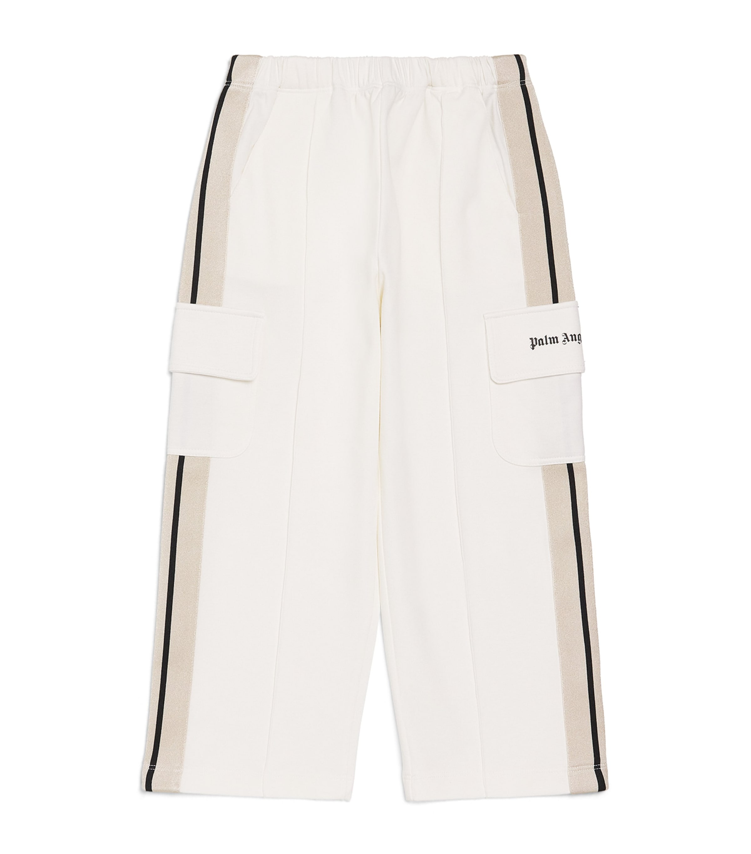 Palm Angels Kids Cargo Wide-Leg Trousers (4-12+ Years) White