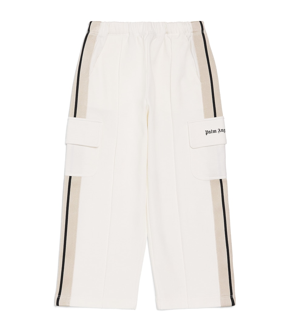 Palm Angels Kids Cargo Wide-Leg Trousers (4-12+ Years) White