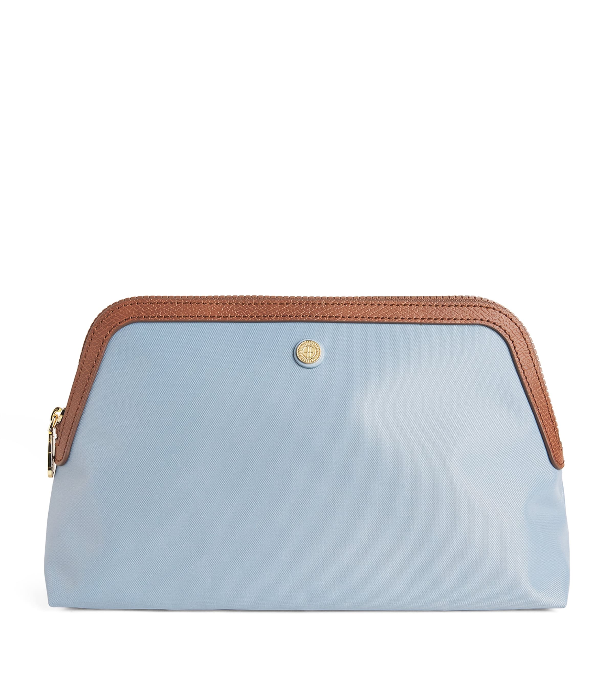 Harrods Large Nylon Wash Bag Green