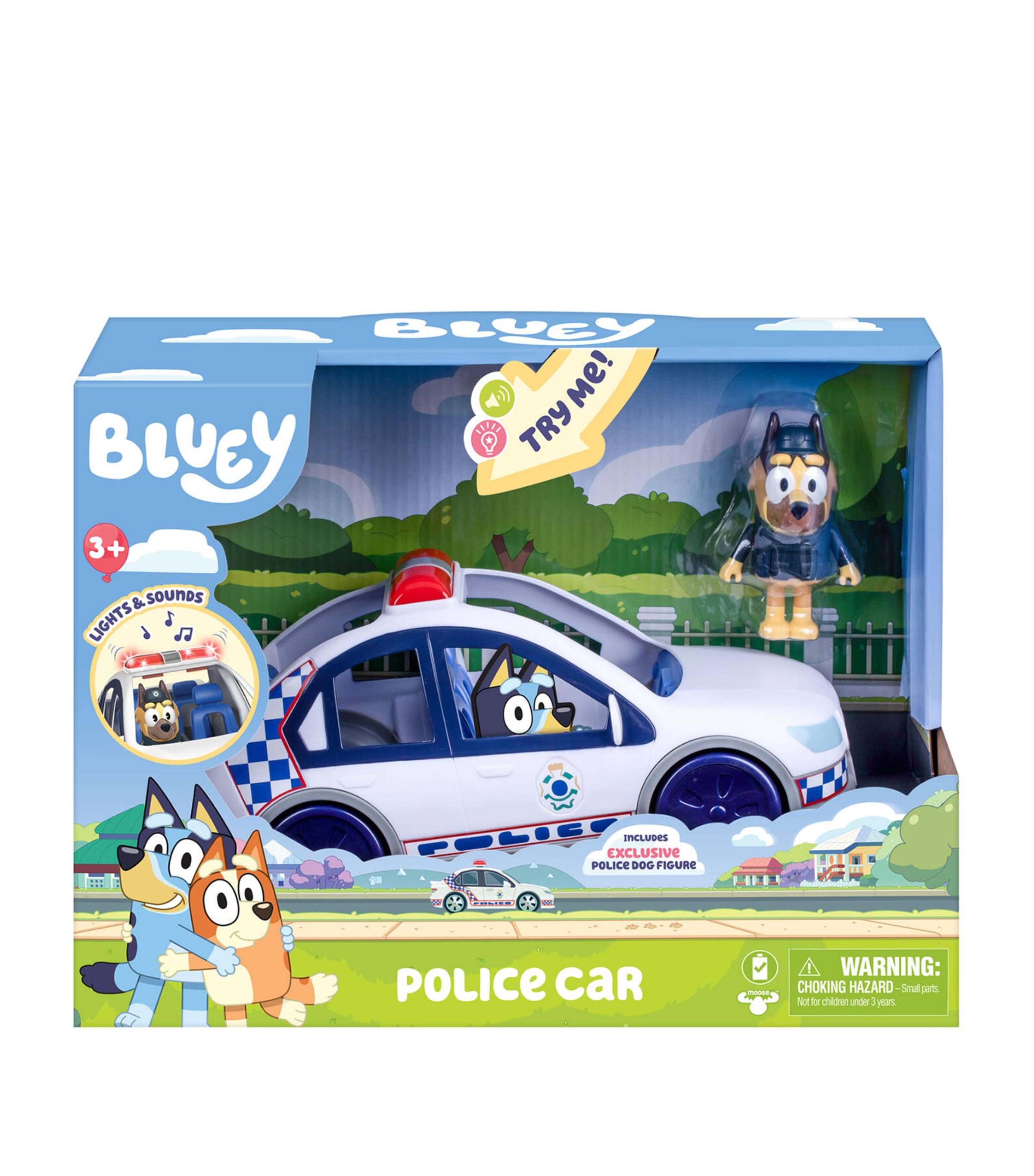 BLUEY Police Car Playset
