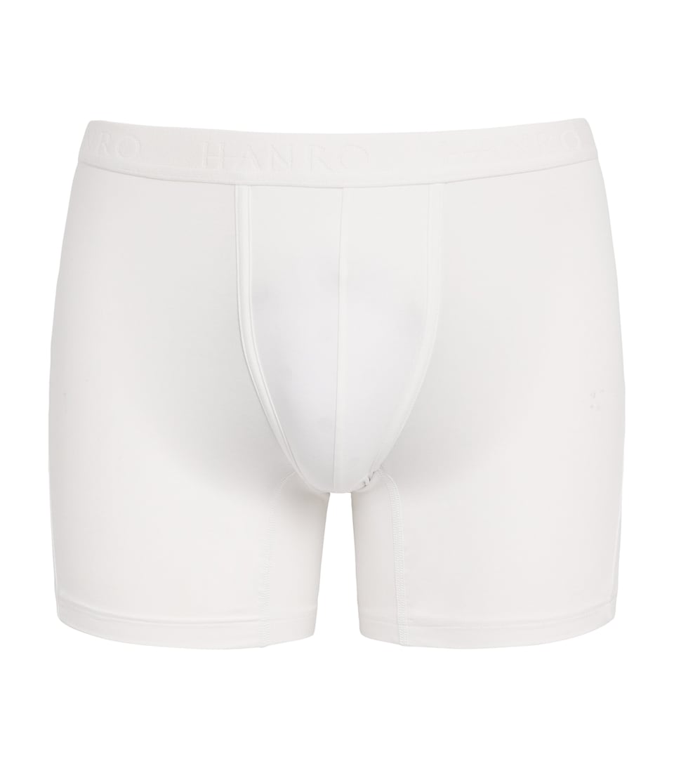 Hanro Mens Stretch-Cotton Essential Trunks White