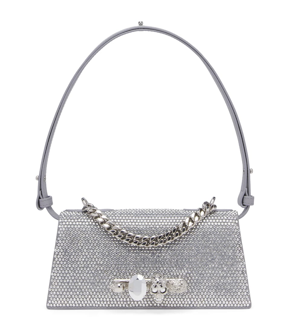 McQueen Leather Jewelled Shoulder Bag