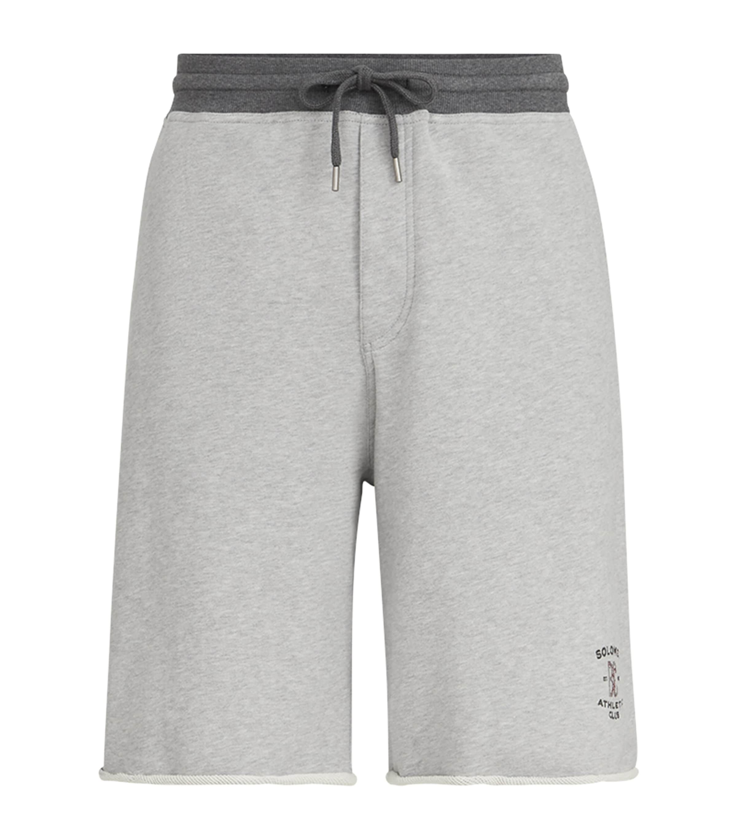 Brunello Cucinelli Mens Cotton Track Bermuda Shorts