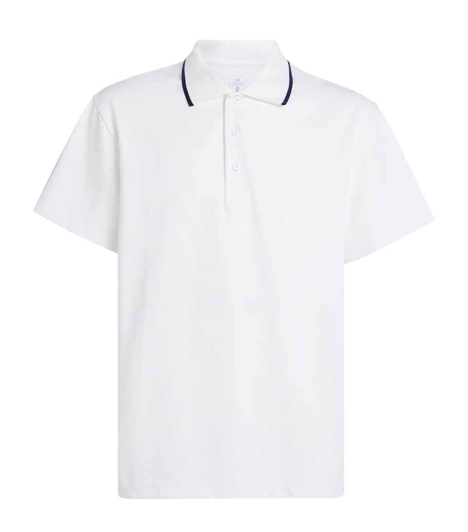 On Mens Courtside Polo Shirt All White