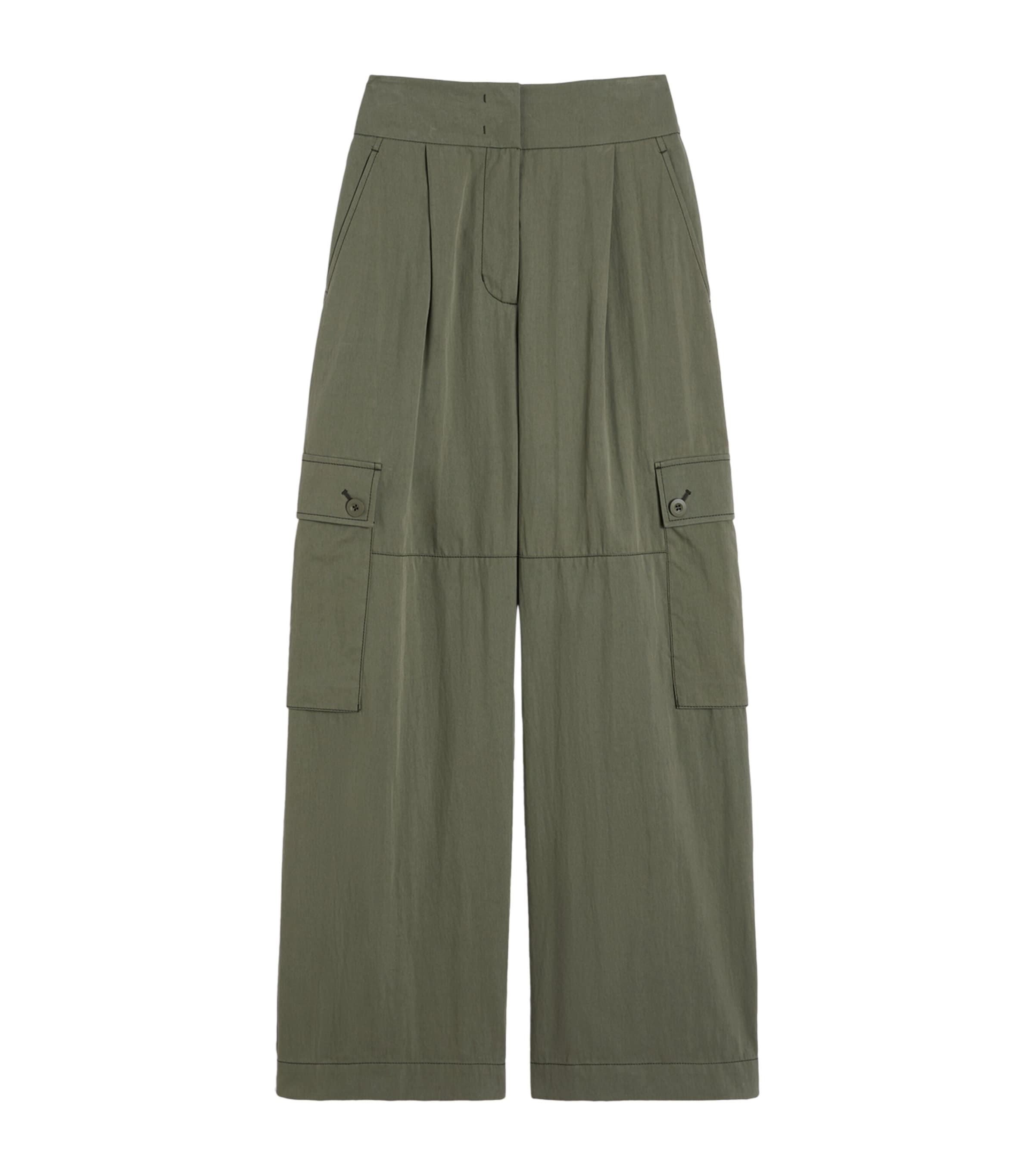 Cotton-Blend Cargo Trousers