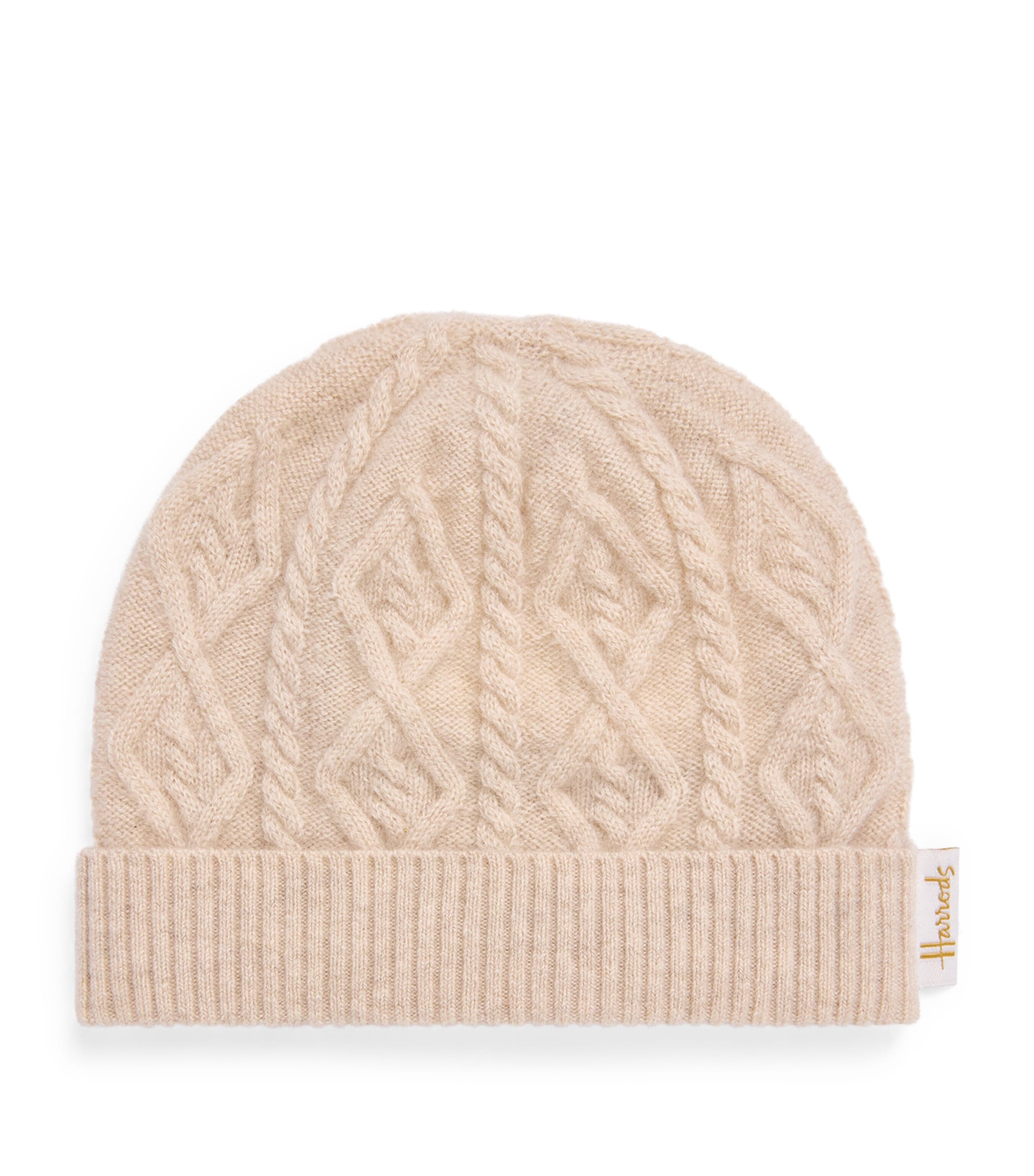 Harrods Cashmere Hat (0-18 Months) Oatmeal