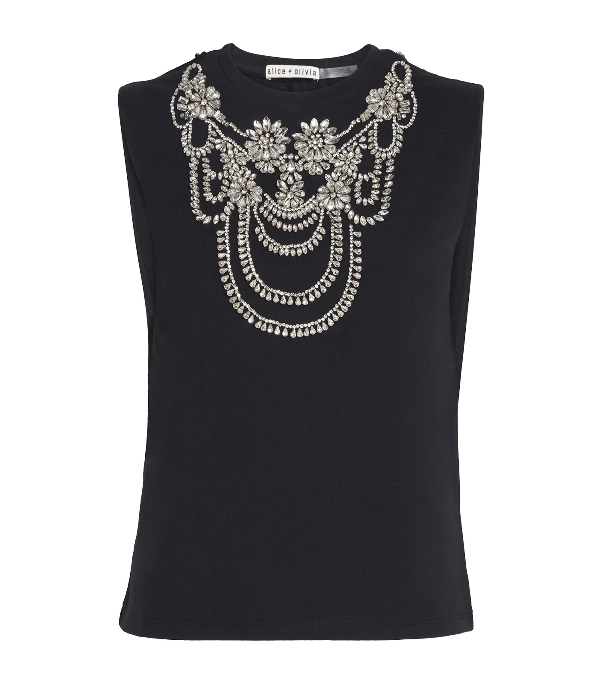 Cotton Embellished Dede Tank Top