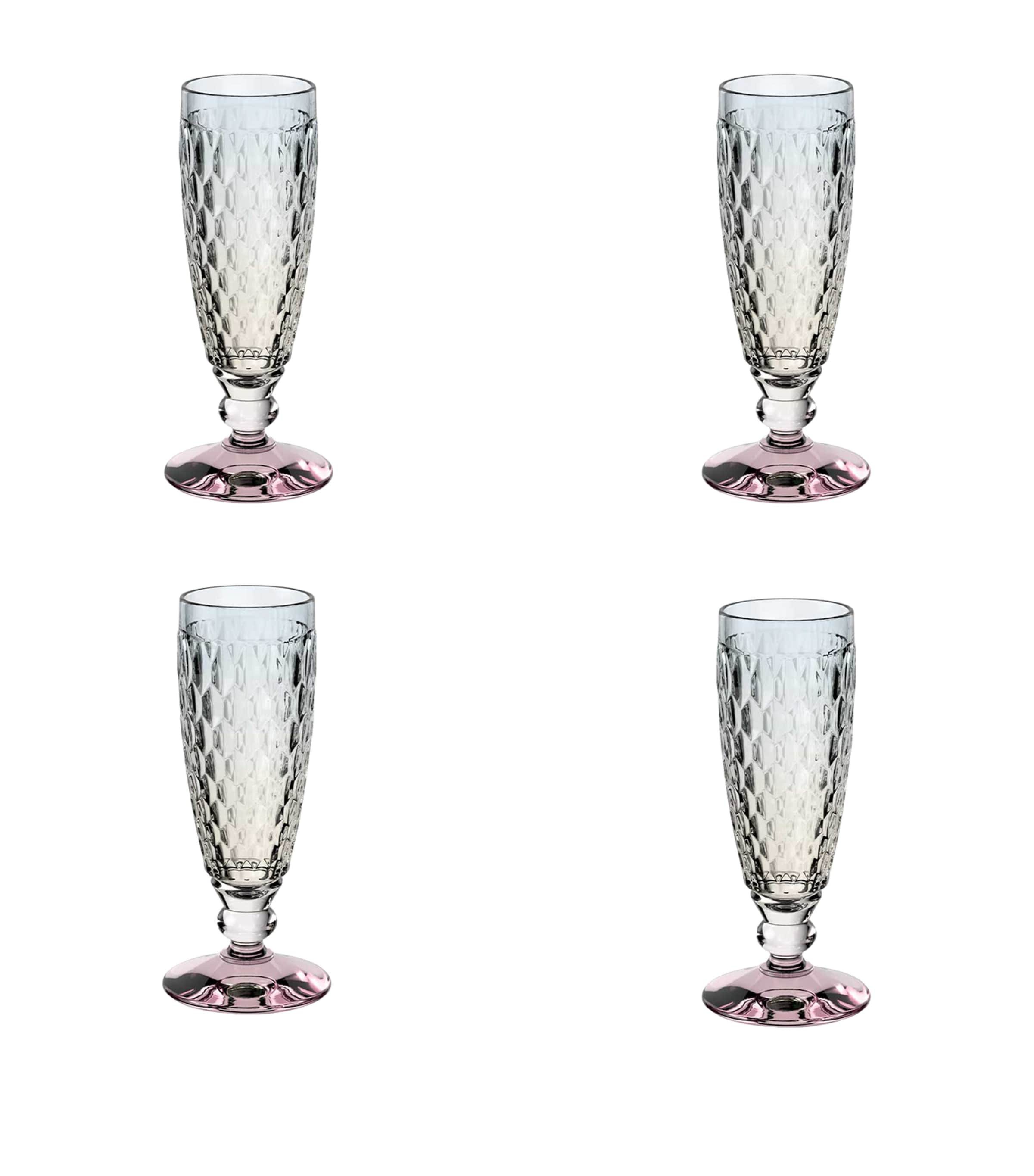 Set of 4 Boston Pearl Champagne Glasses (120ml)