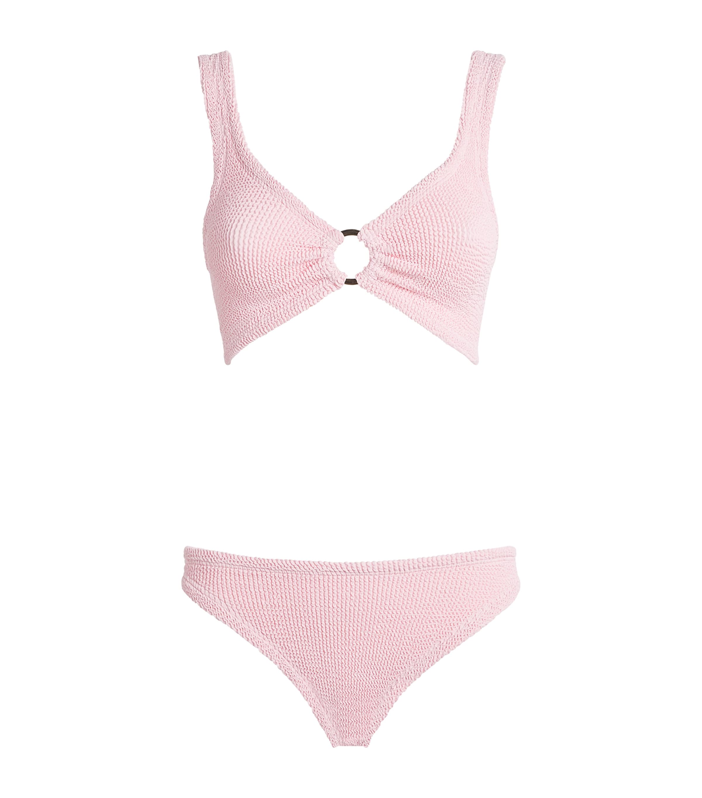 Hunza G Womens Julia Tonal Hoop Bikini Ballet Pink