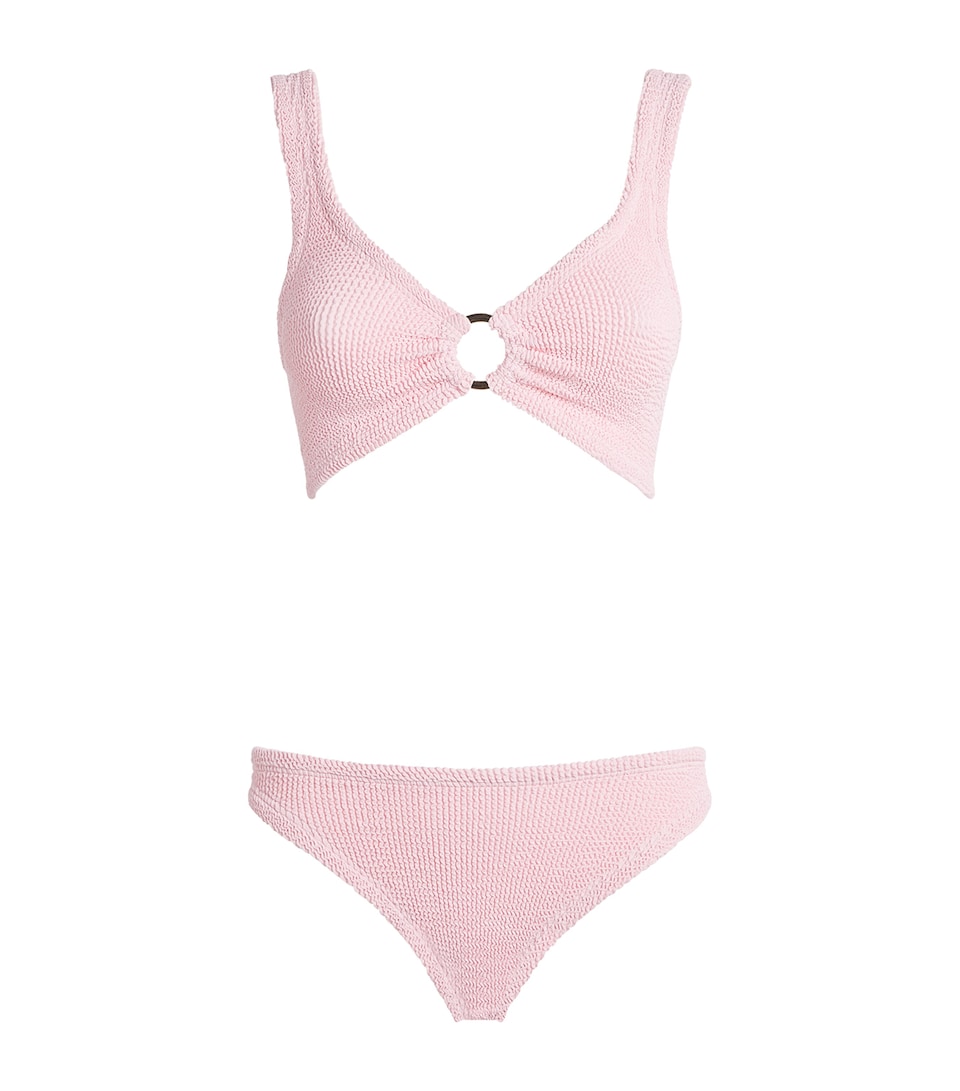 Hunza G Womens Julia Tonal Hoop Bikini Ballet Pink