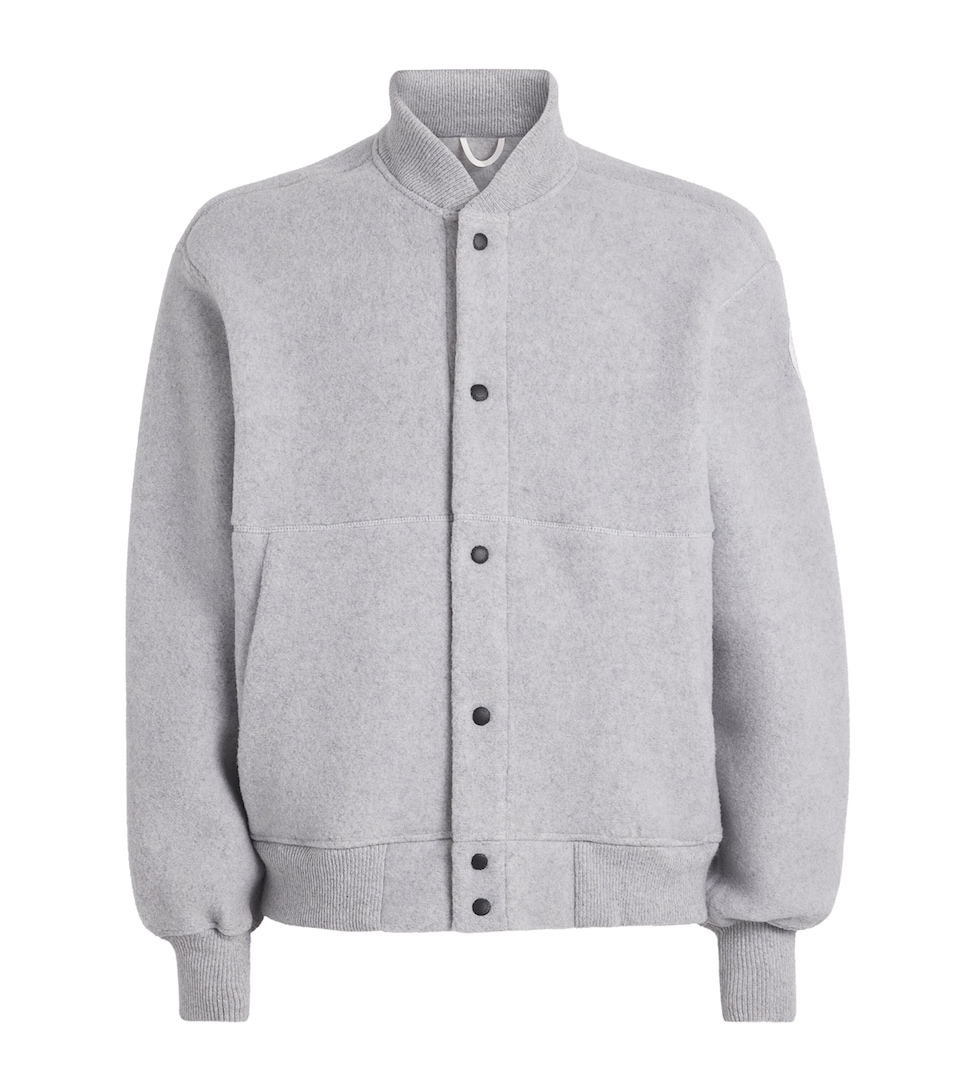 Wool-Blend Hudson Bomber Jacket