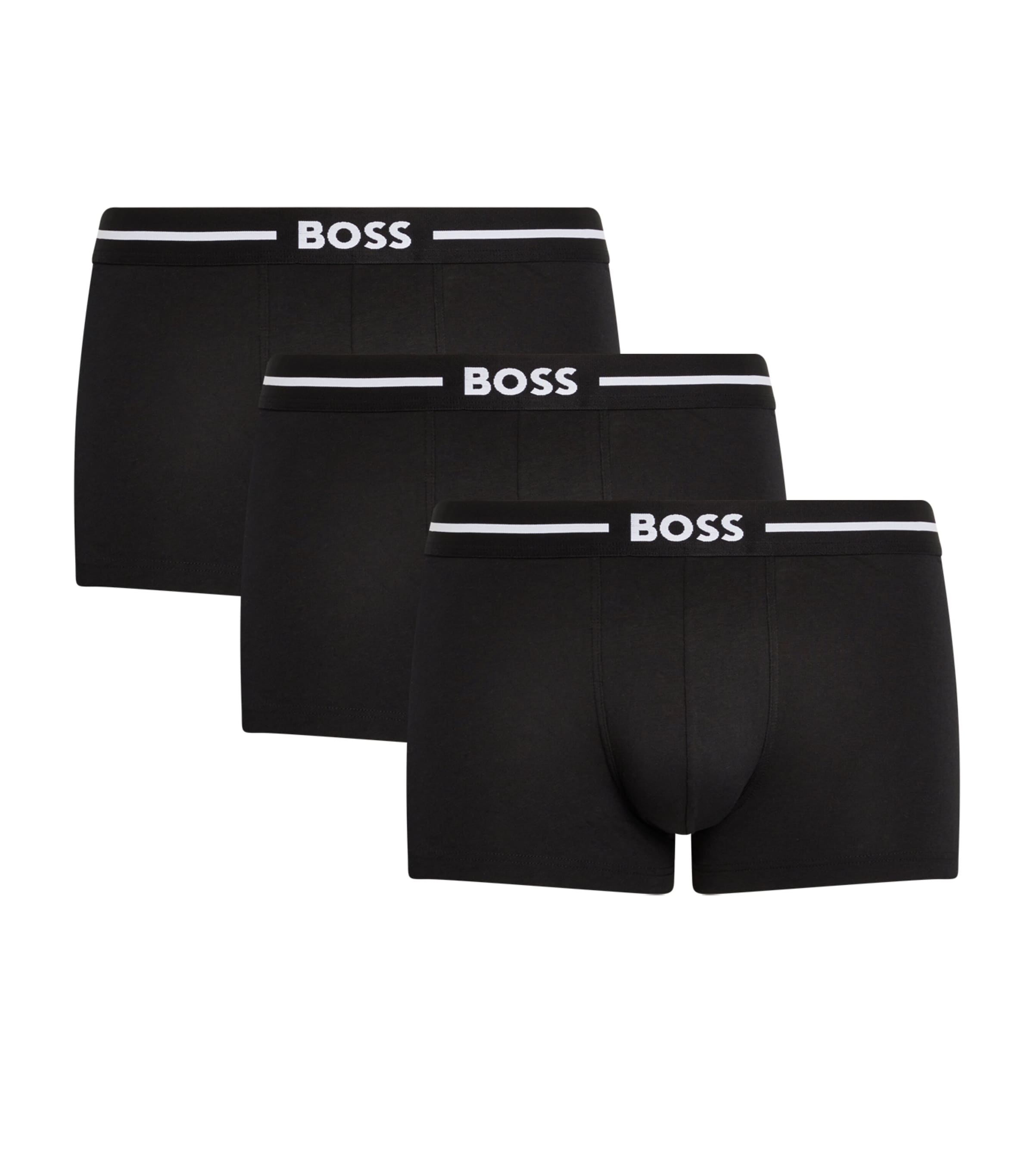 BOSS Mens Logo Trunks (Pack of 3)