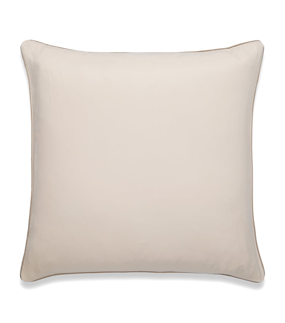 Hamam Cotton Alya Square Pillowcase (65cm x 65cm) Bone