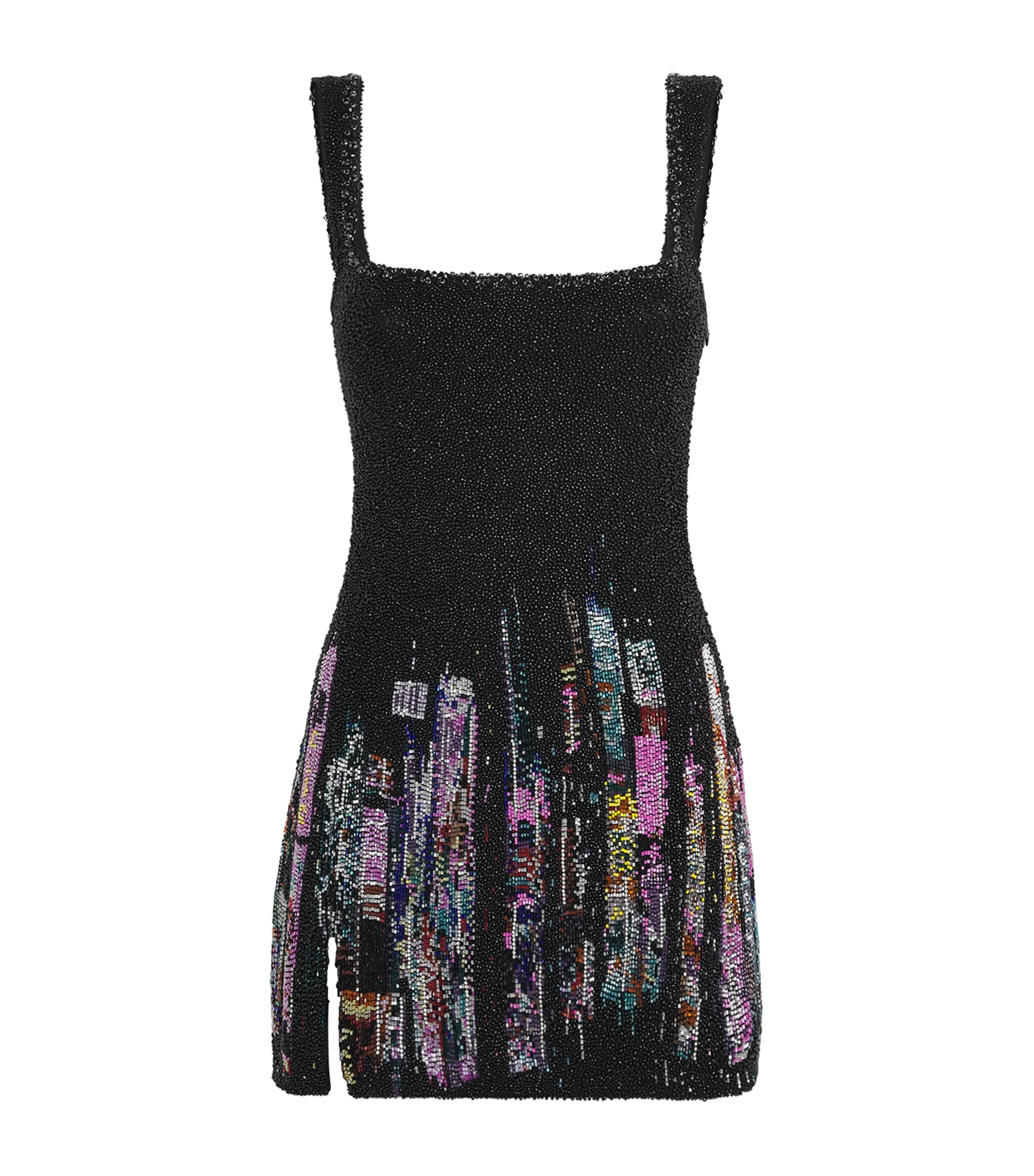 Clio Peppiatt Womens Embellished Tokyo Mini Dress Black
