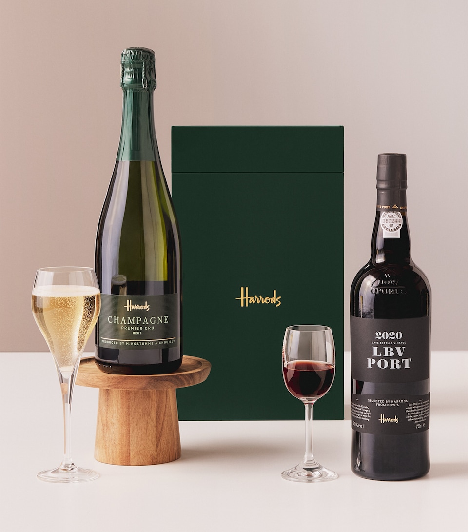 Harrods The Champagne and Port Gift Box