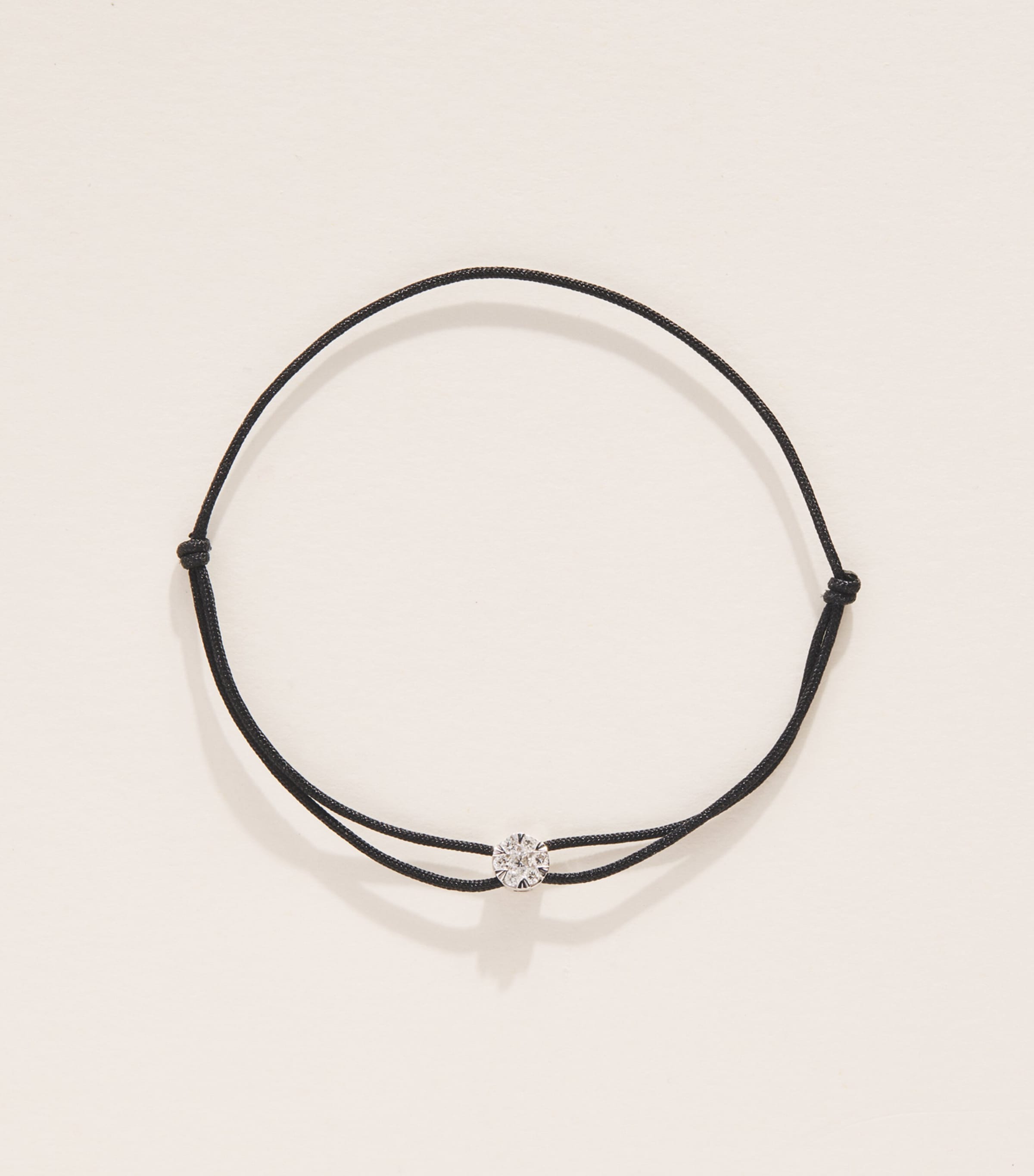 Persée Yellow Gold and Diamond Danaé Cord Bracelet Yellow Gold