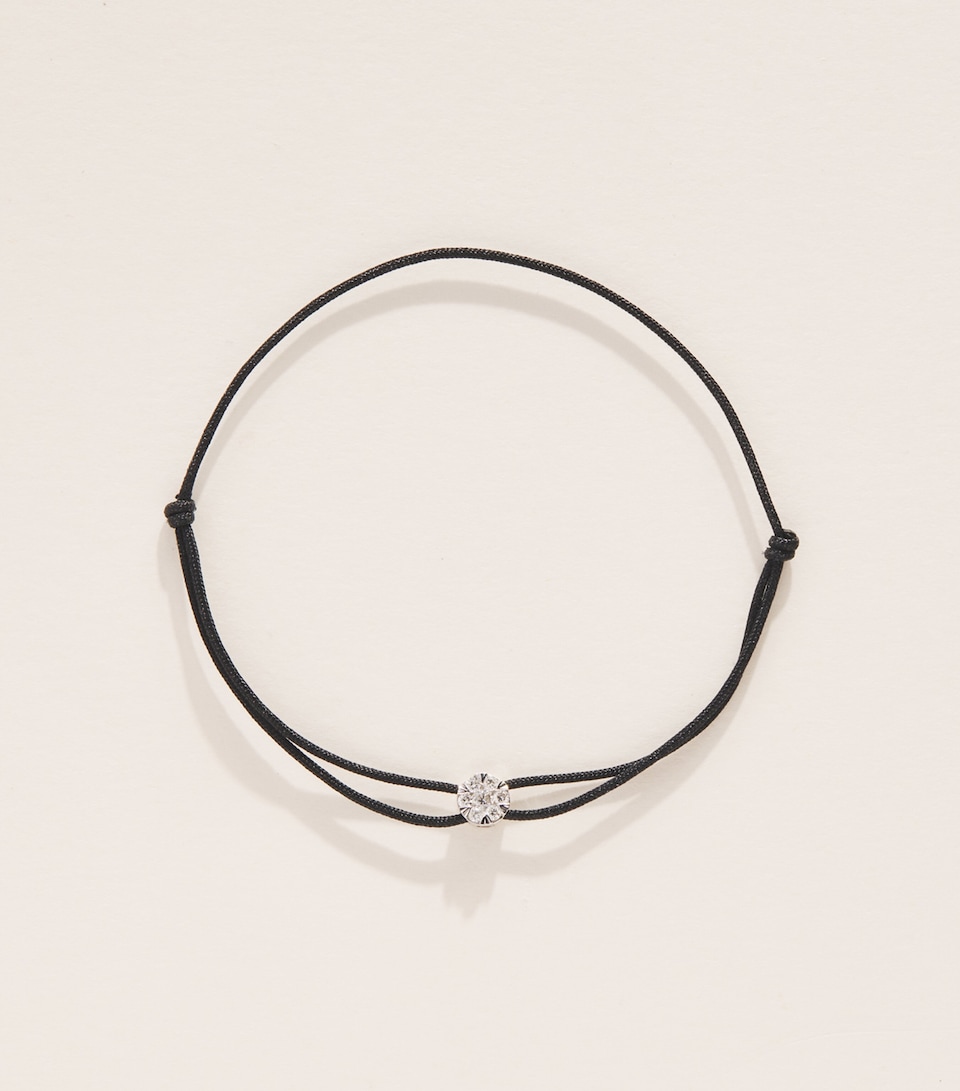 Persée Yellow Gold and Diamond Danaé Cord Bracelet Yellow Gold