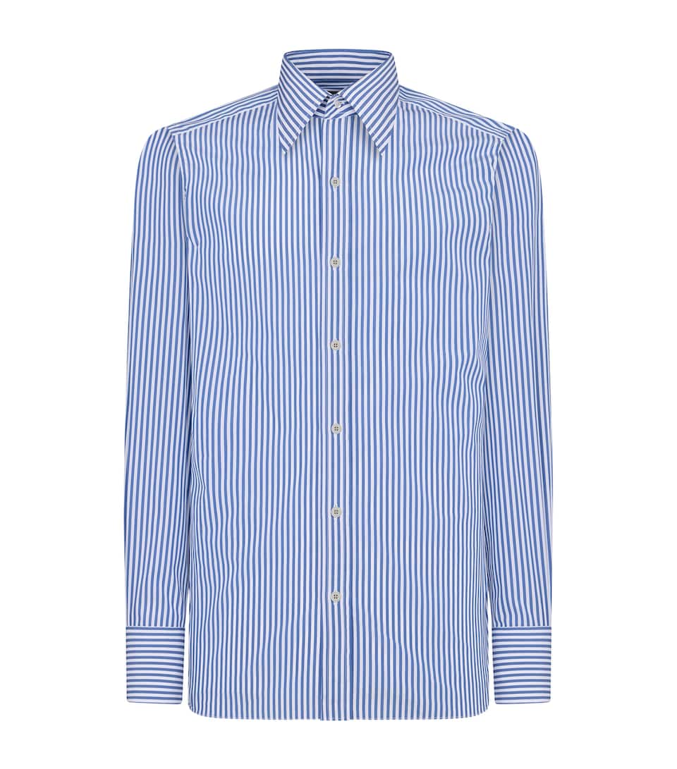 Cotton Baton Stripe Shirt