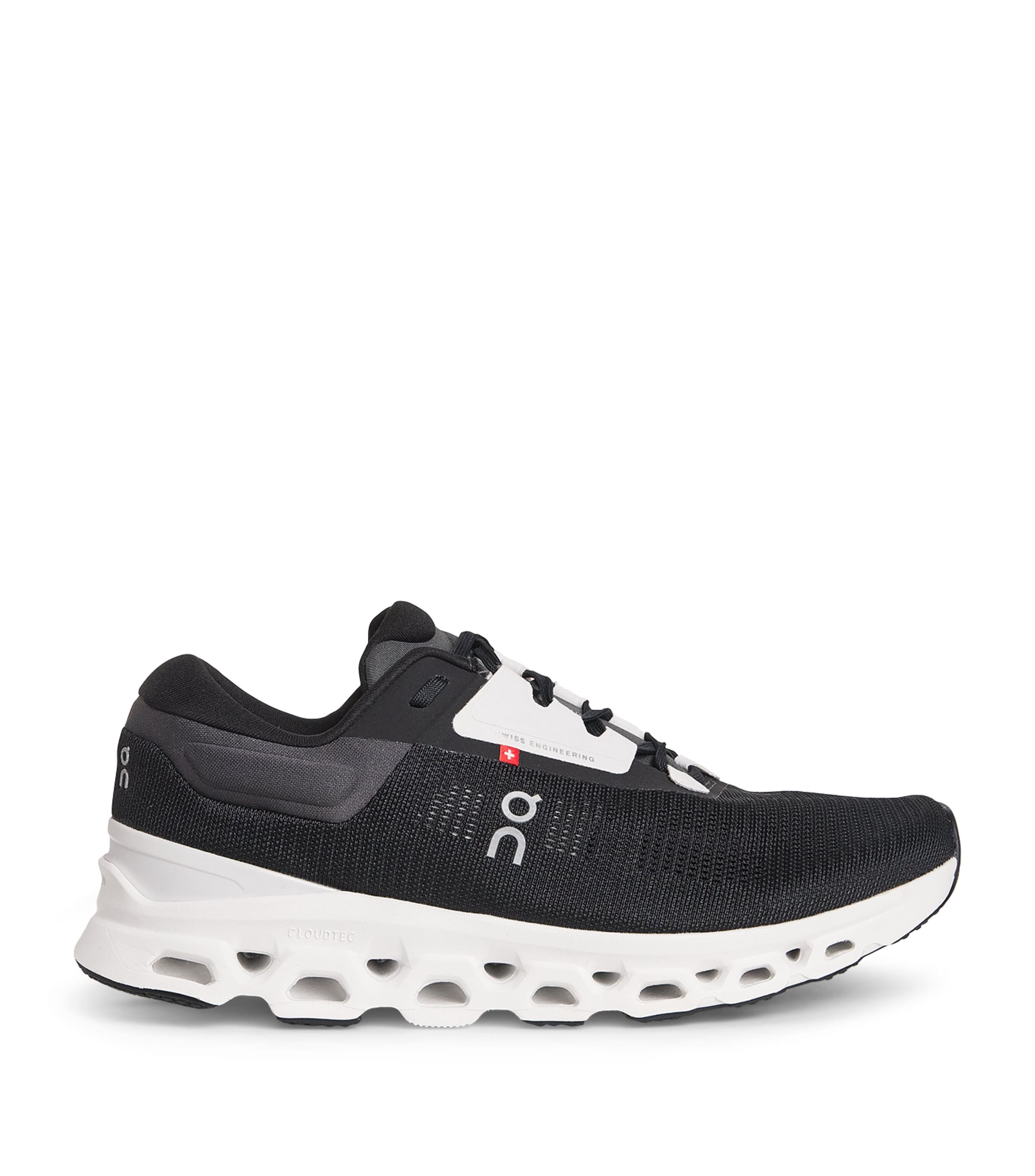 On Womens Cloudstratus 3 Trainers Black Frost