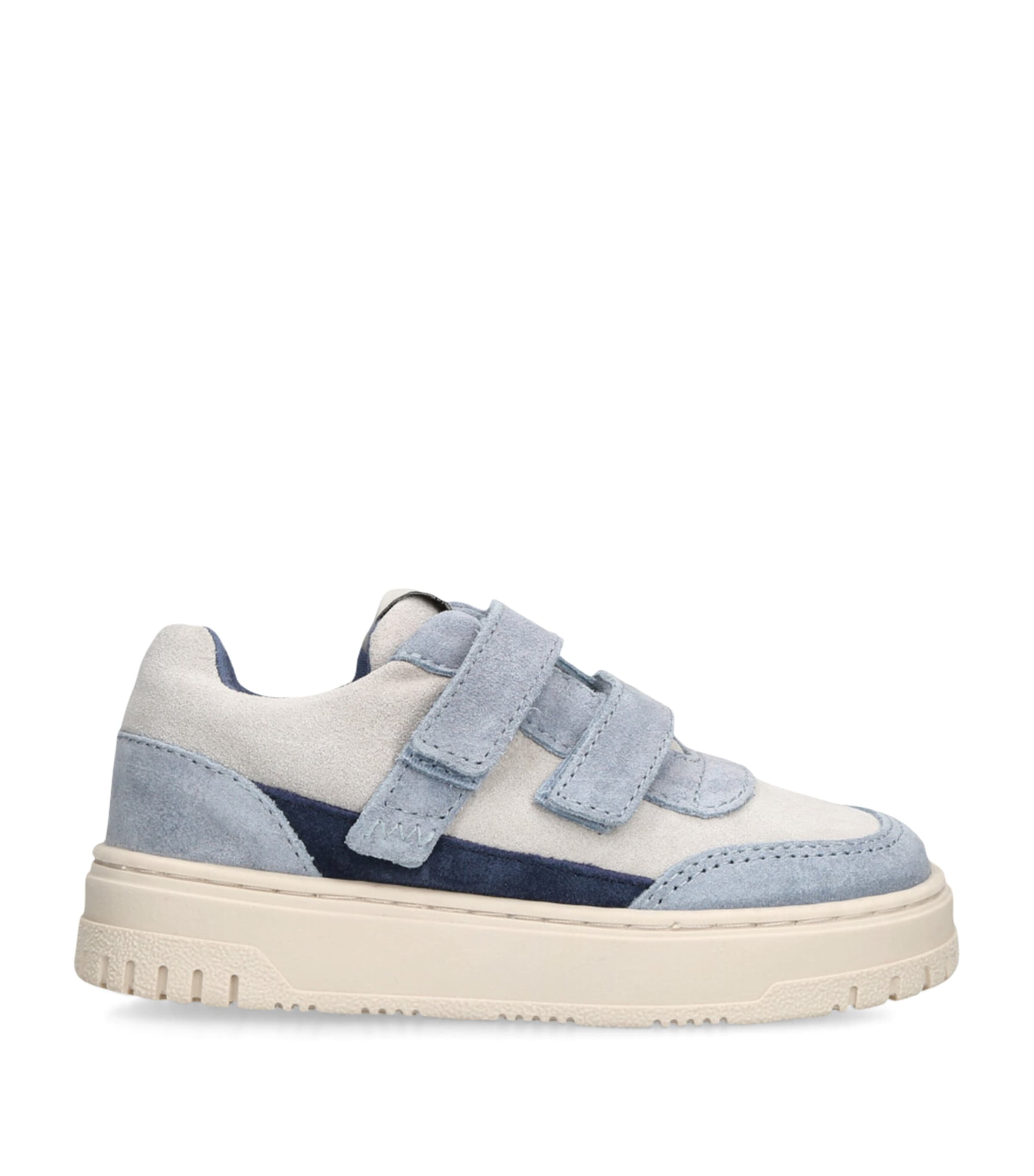 Giorgio Armani Suede Velcro City Sneakers Blue Other