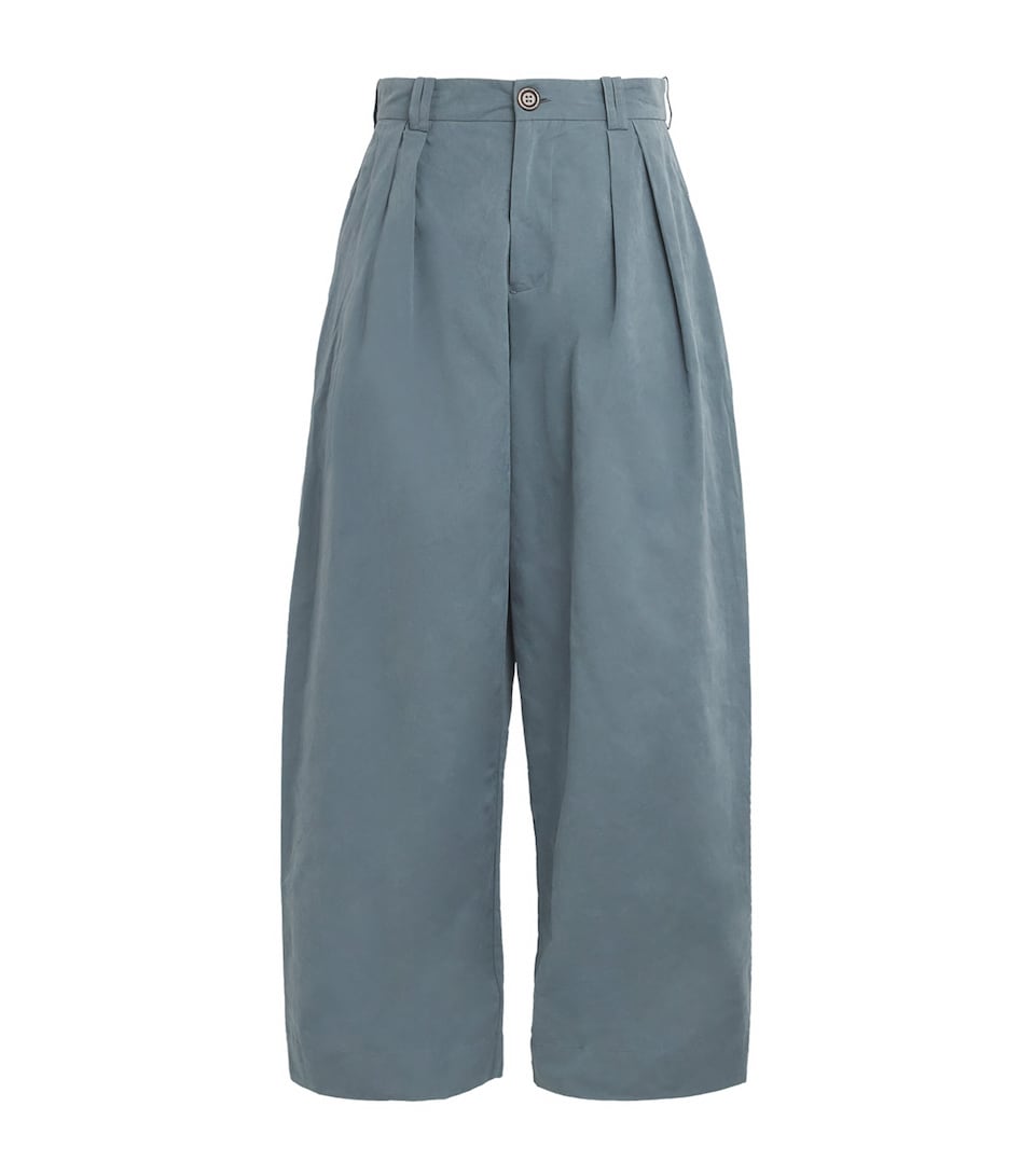 S.S.DALEY Mens Morris Chore Wide-Leg Trousers Dusty Blue