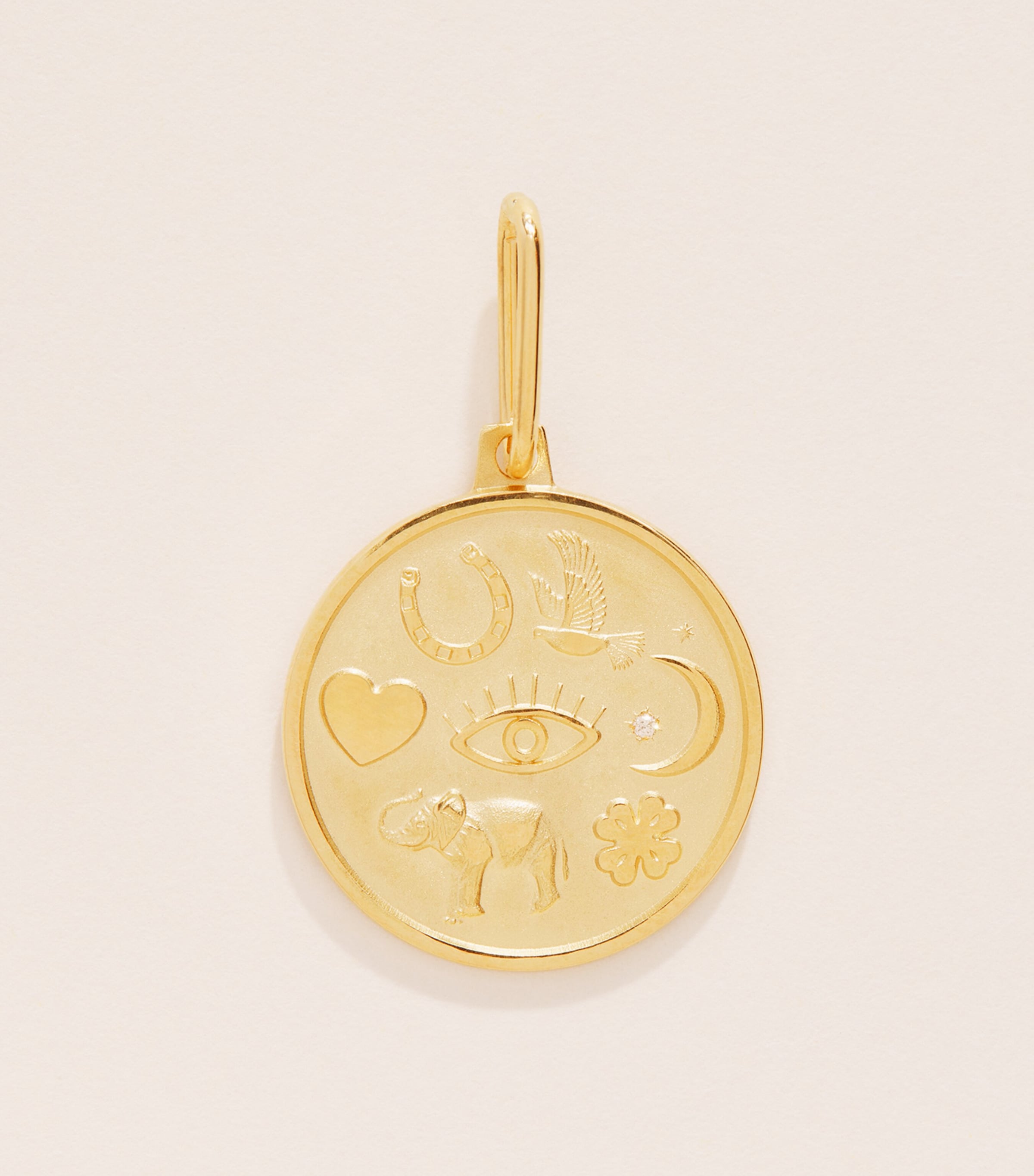 Rosa de la Cruz Yellow Gold Lucky Charms Medallion Yellow Gold