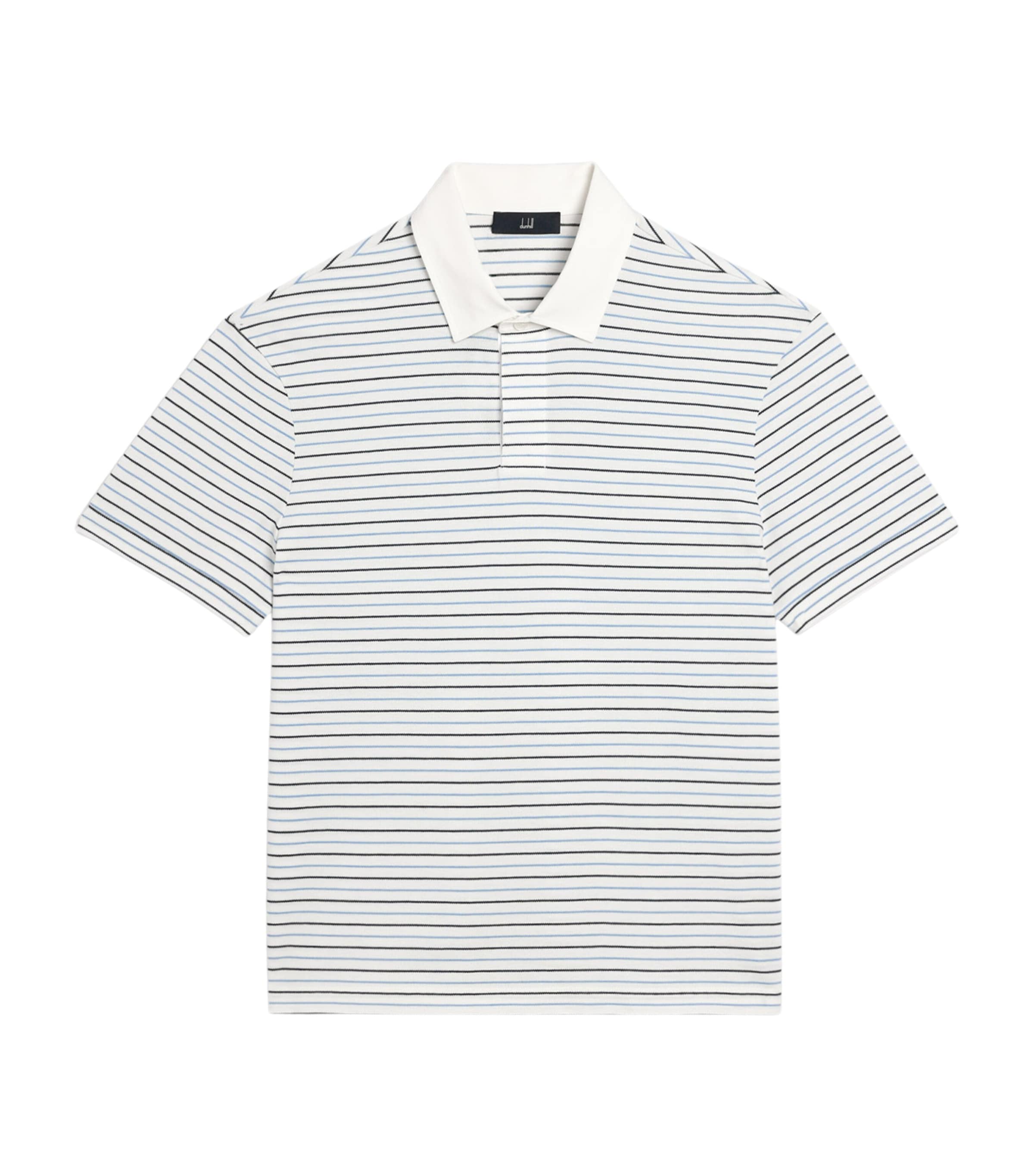 Dunhill Mens Cotton Stripe Polo Shirt