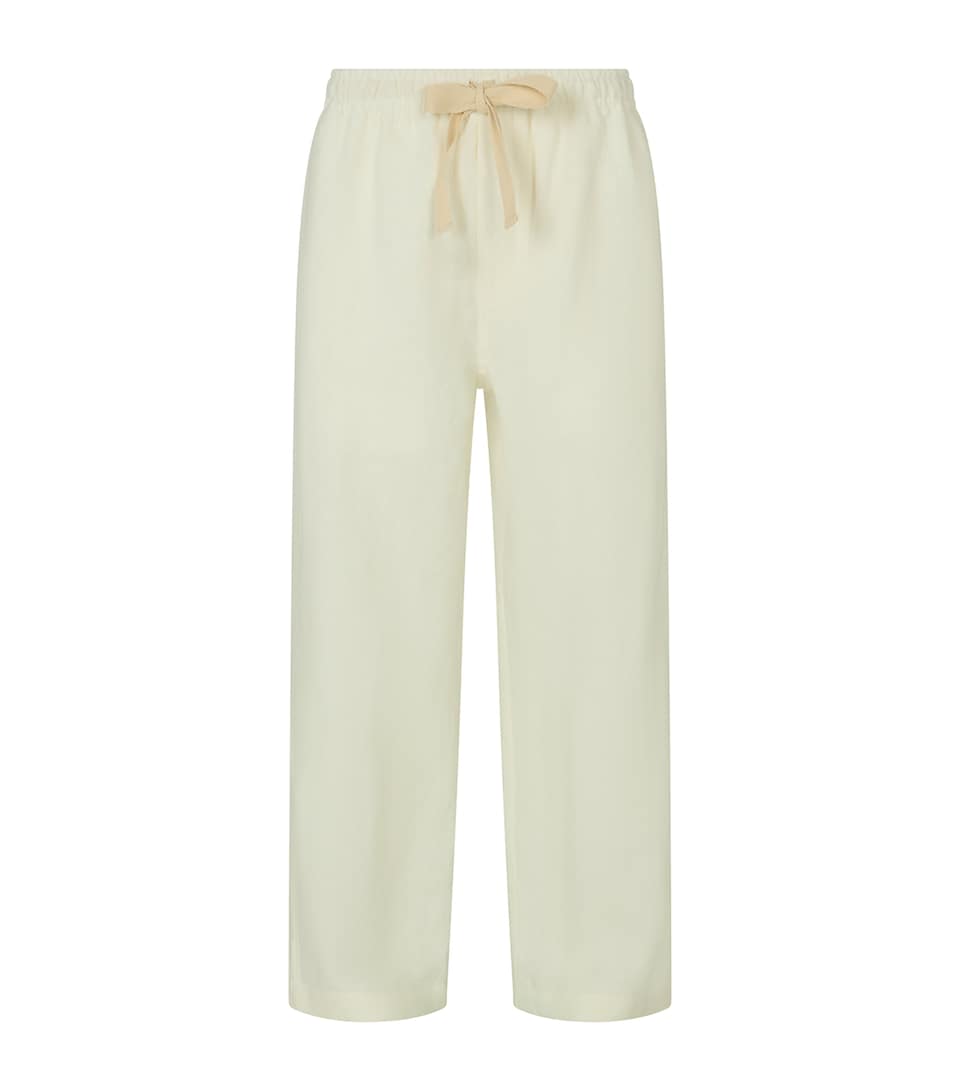 Linen Wide-Leg Trousers