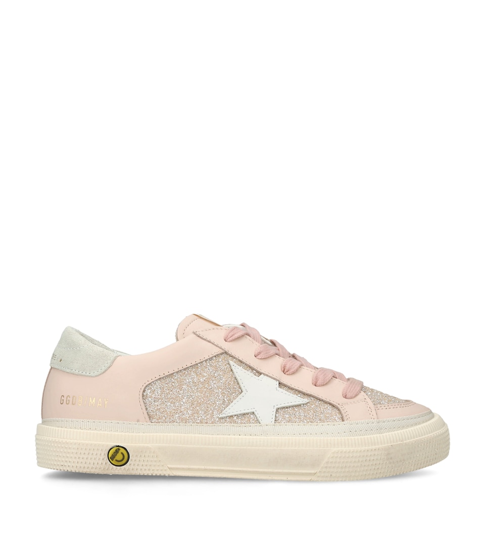 Golden Goose Leather May Sneakers Pale Pink