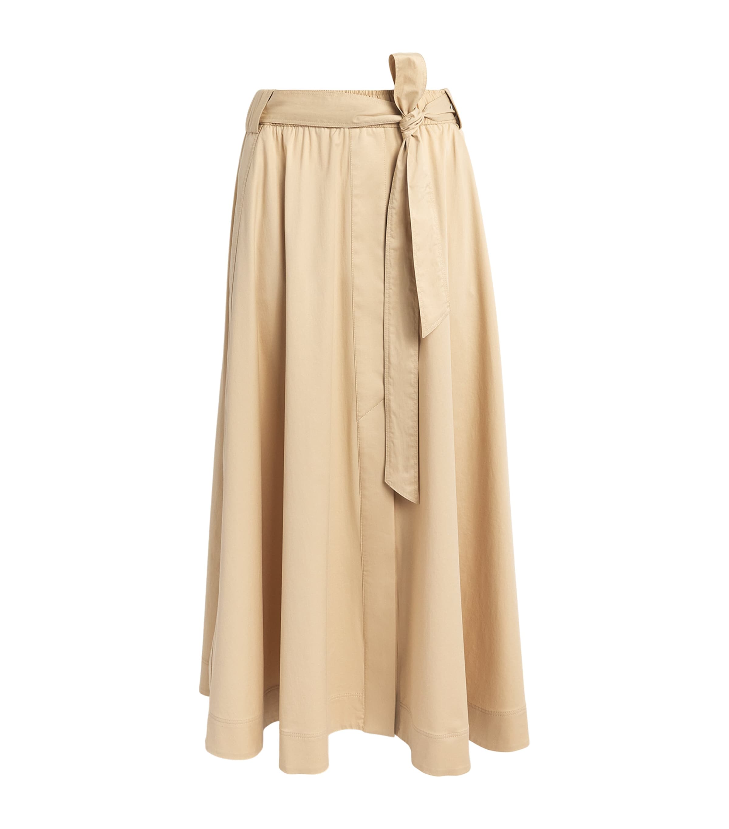 ME+EM Womens Belted Maxi Skirt Warm Stone