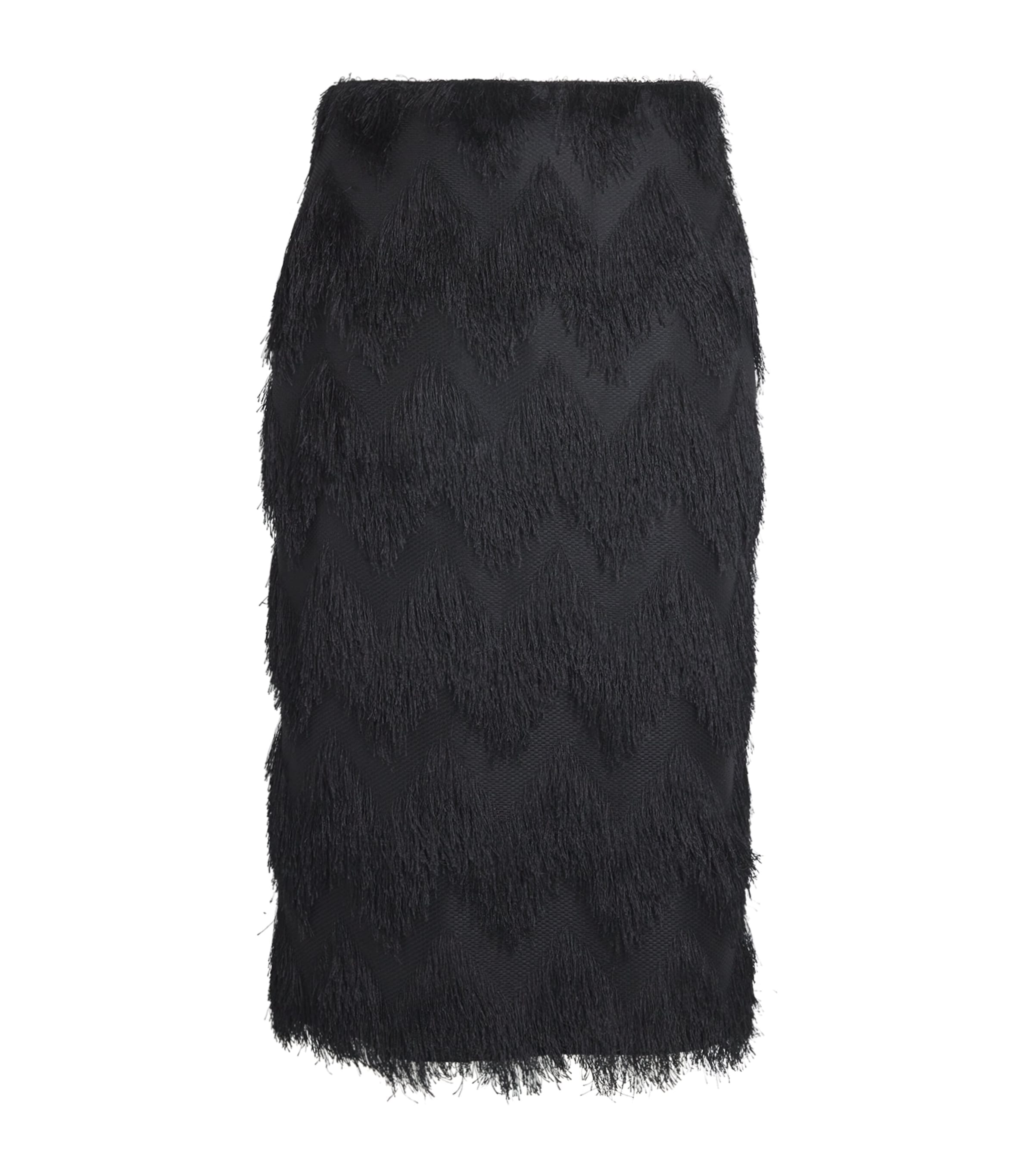 Fringed Phoenix Midi Skirt