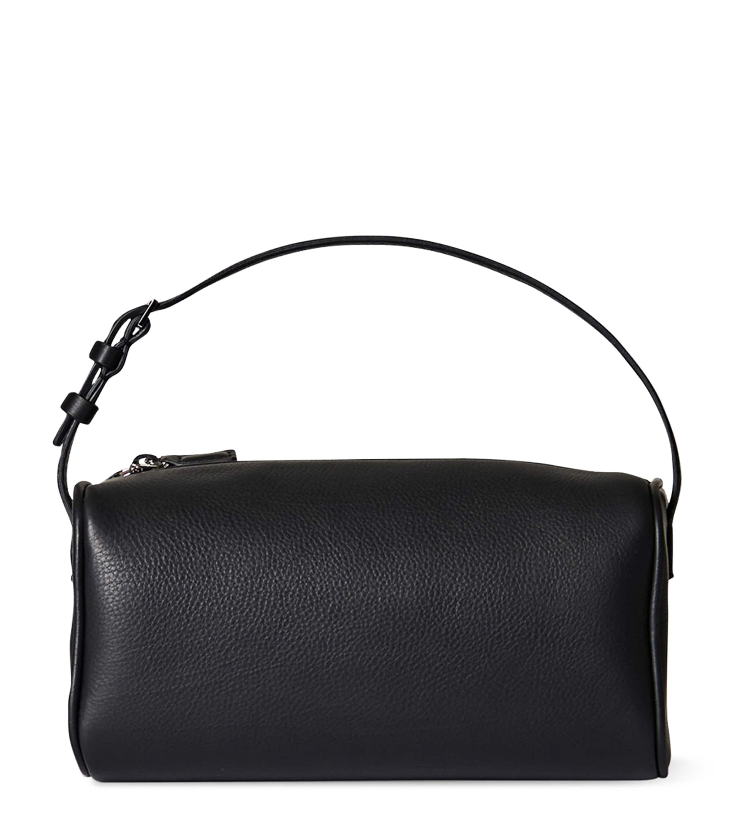 The Row 90s Leather Shoulder Bag Black Pld