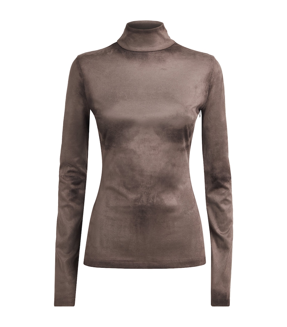 Acne Studios Womens Trompe-l’Oeil Long-Sleeve T-Shirt Ash Grey