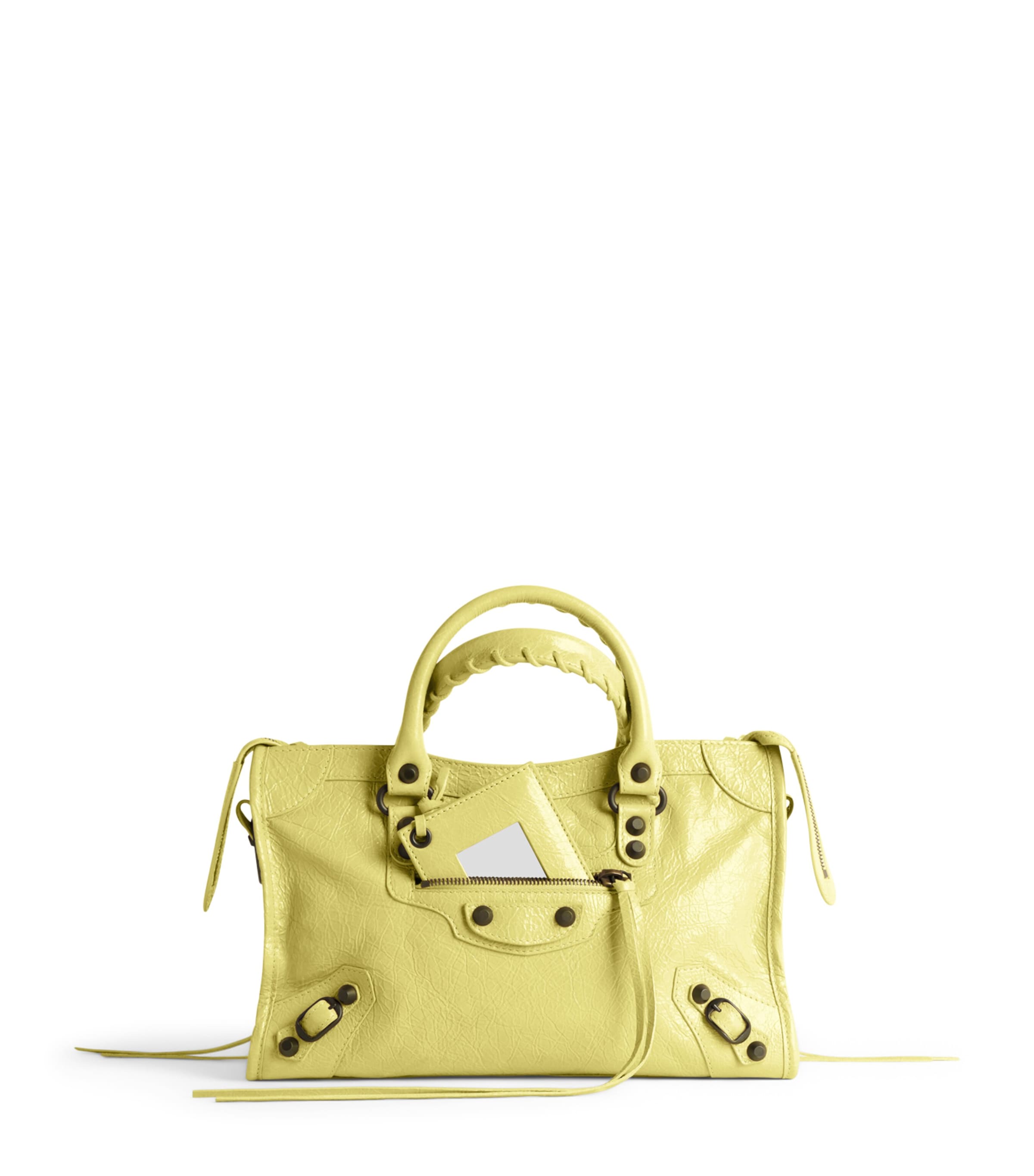 Balenciaga Small Lambskin Le City Top-Handle Bag
