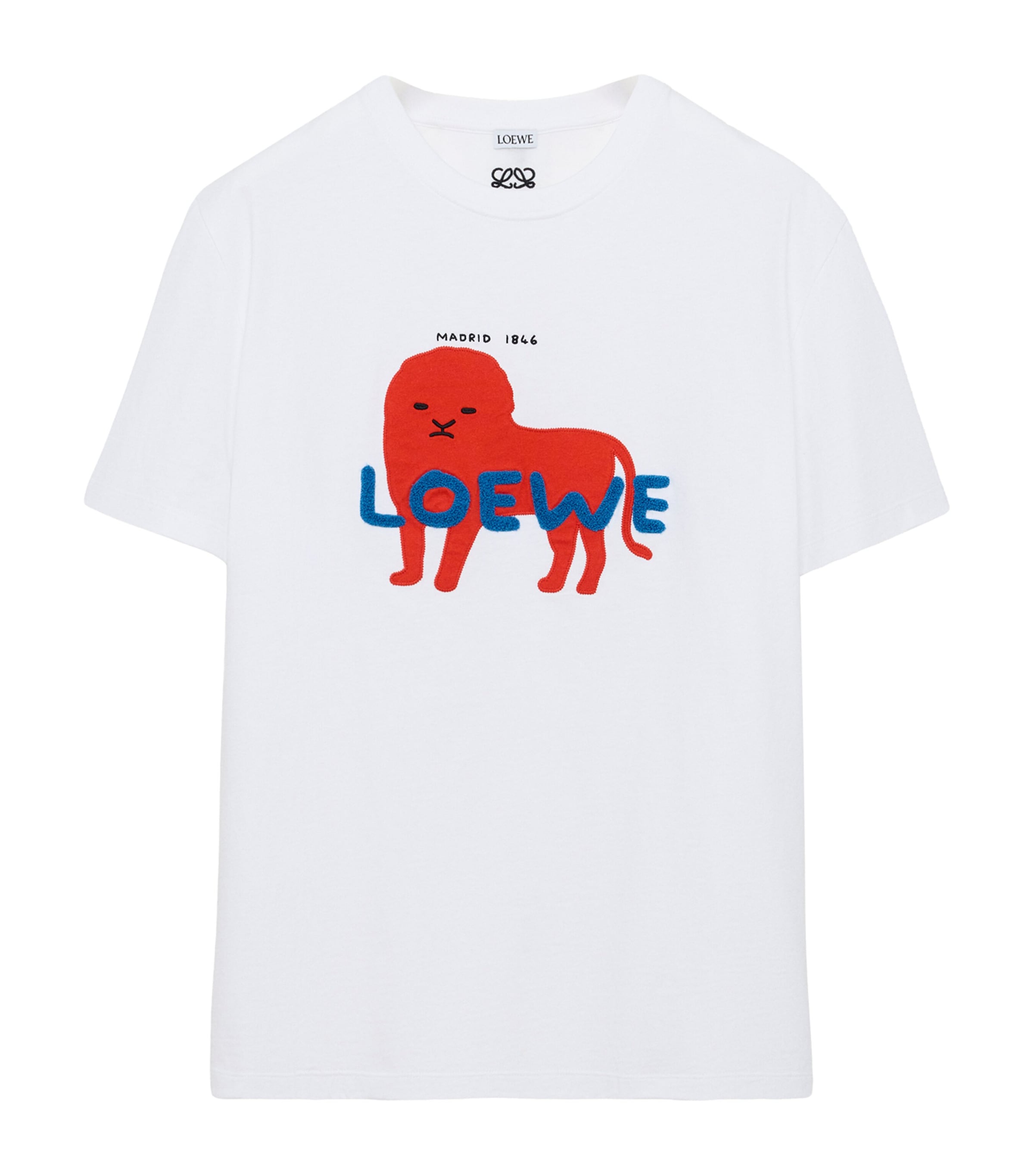 LOEWE Mens Logo Relaxed T-Shirt White