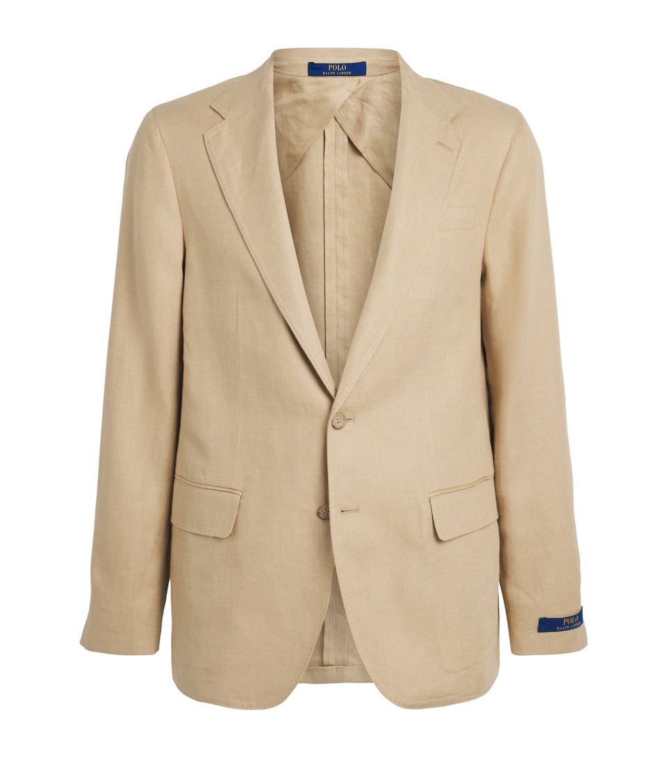 Polo Ralph Lauren Mens Linen Twill Blazer Tan
