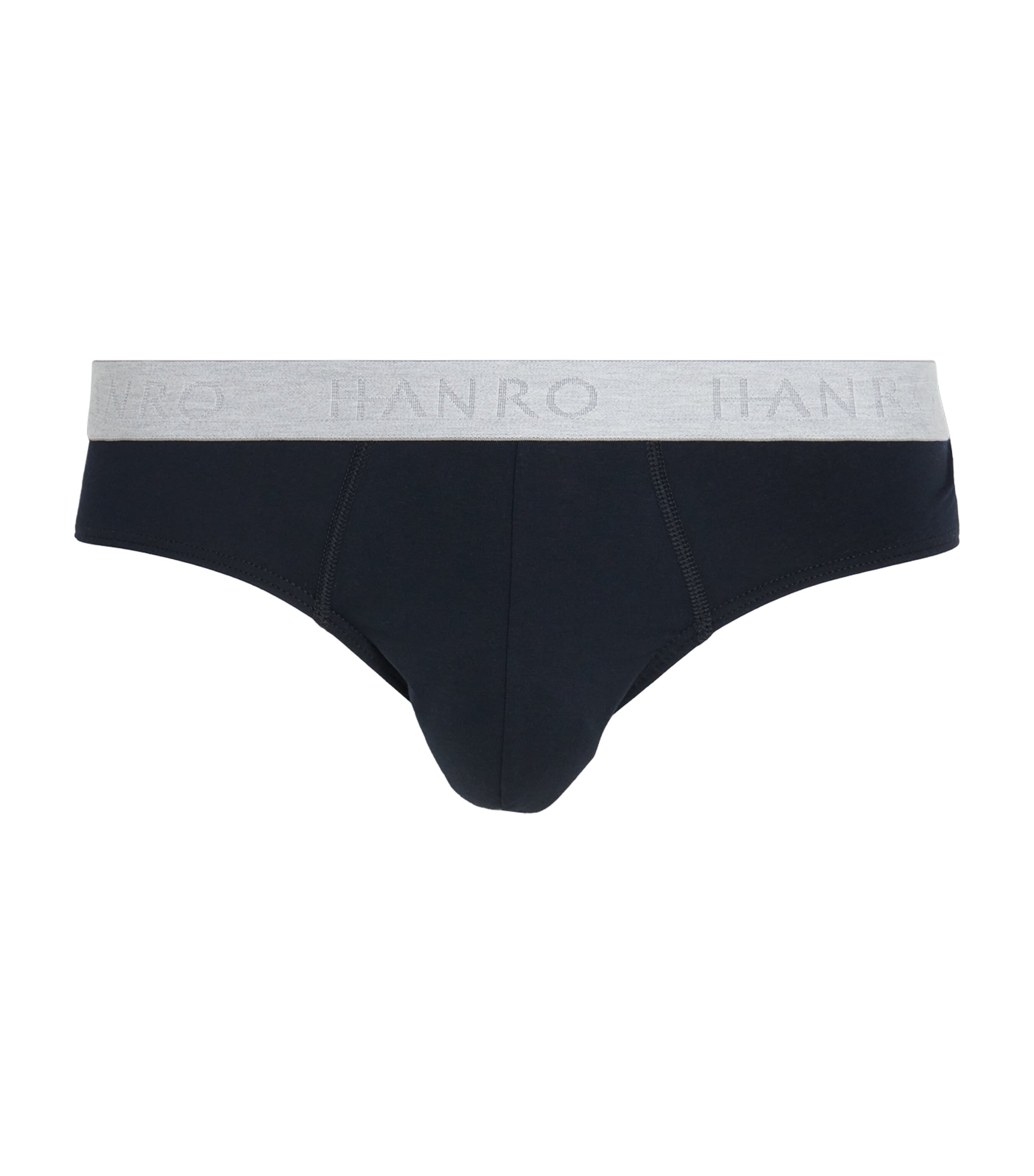 Hanro Mens Cotton-Blend Essentials Briefs (Pack of 2) Black
