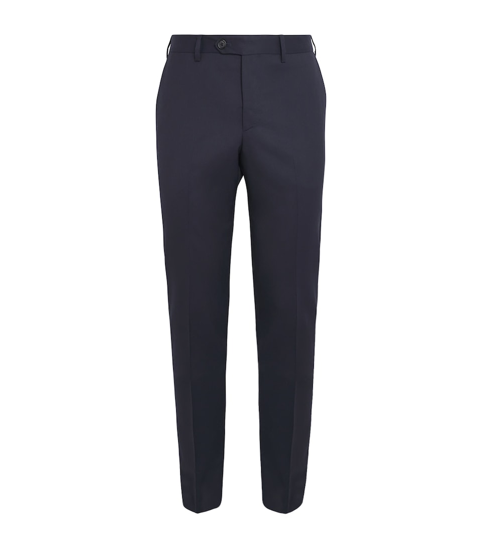 Wool Slim Tailored Trousers